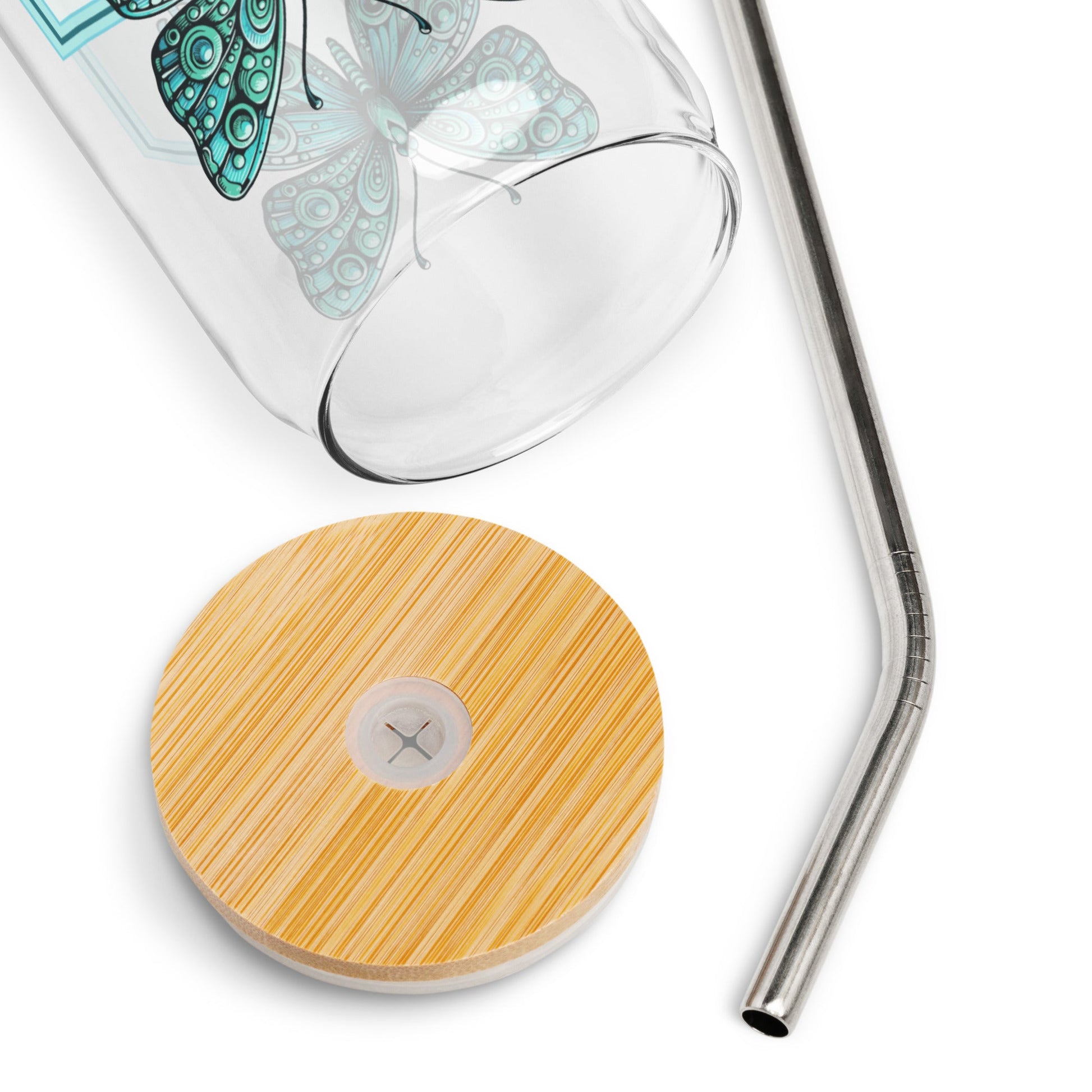 Believe - Butterfly Can - Shaped Glass - Can - Shaped Glass - Discovery Co.