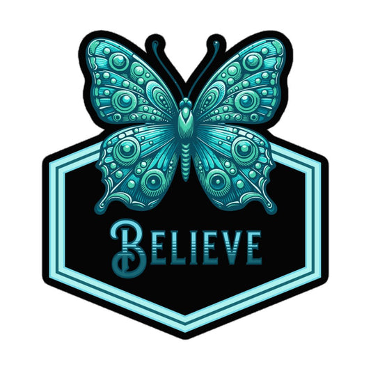 Believe - Butterfly II Bubble - Free Stickers - Stickers - Discovery Co.