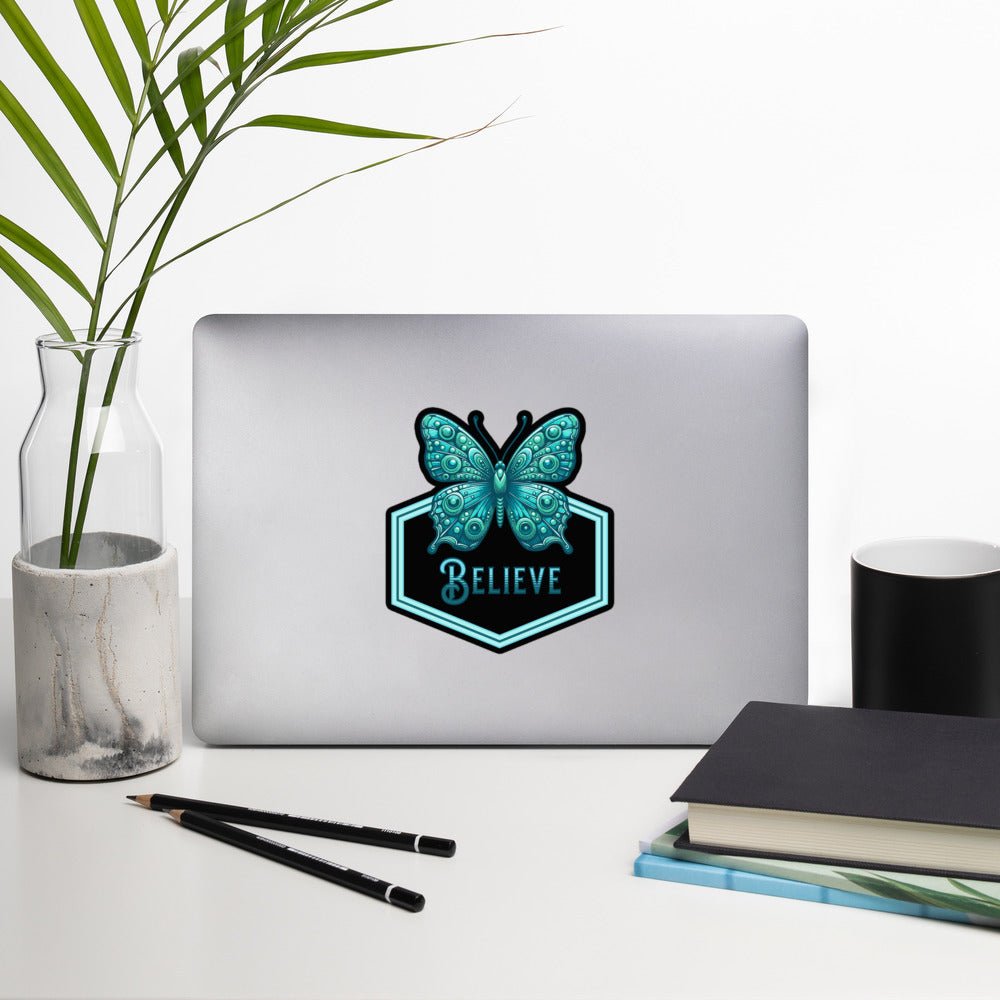 Believe - Butterfly II Bubble - Free Stickers - Stickers - Discovery Co.