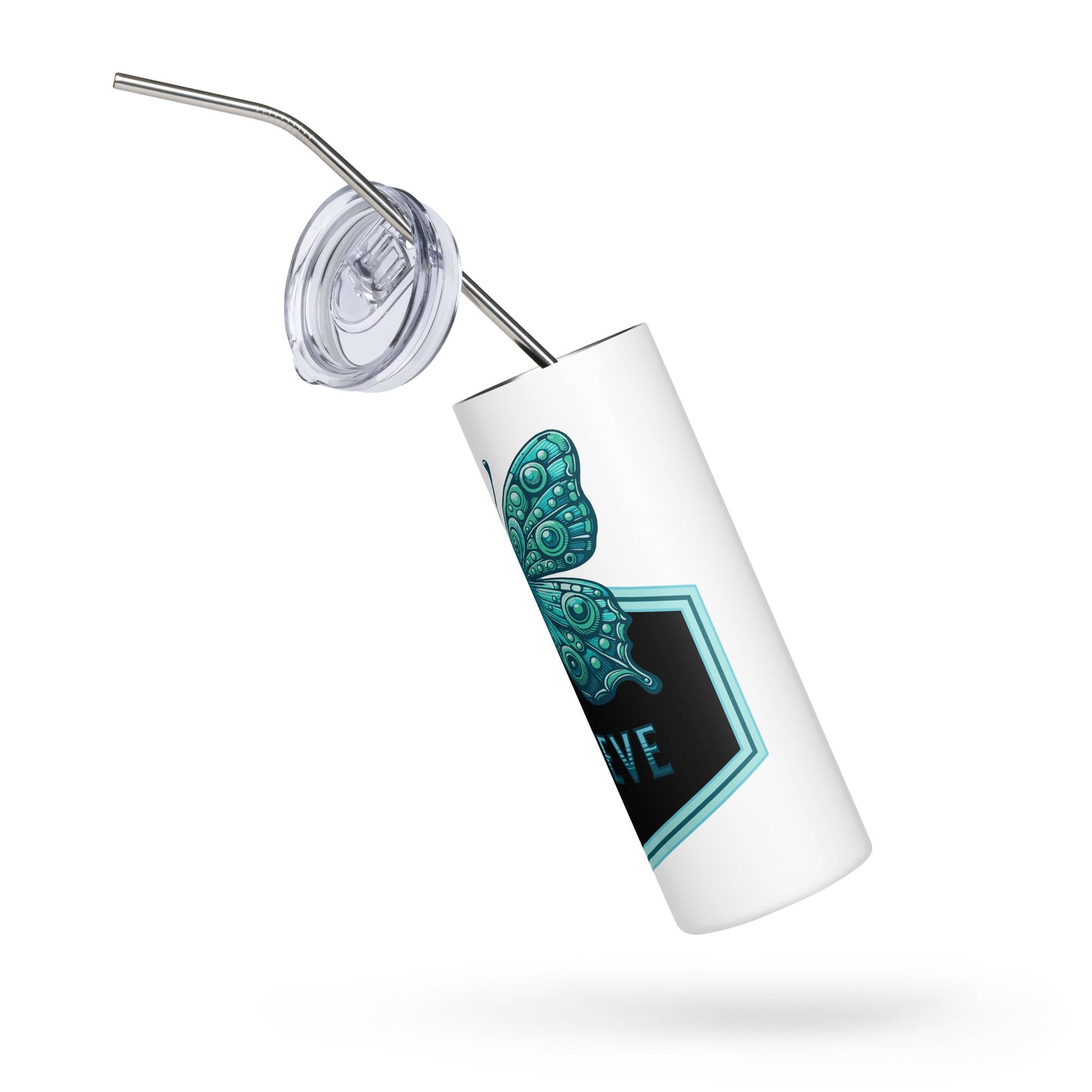 Believe - Butterfly II Stainless Steel Tumbler - Steel Tumbler - Discovery Co.