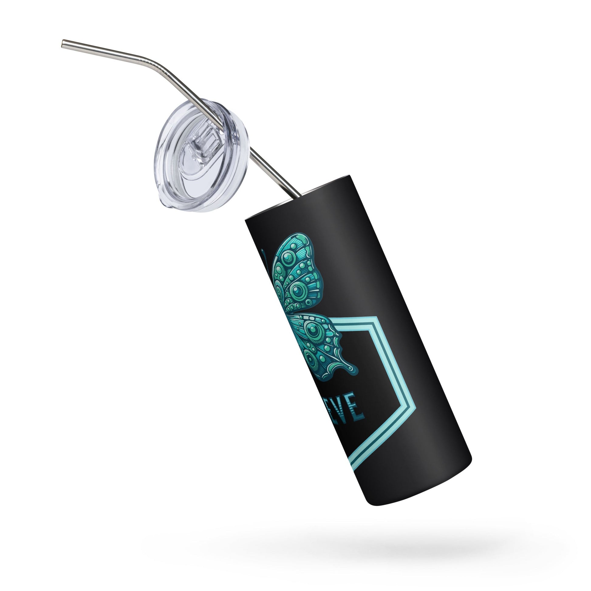 Believe - Butterfly II Stainless Steel Tumbler - Steel Tumbler - Discovery Co.