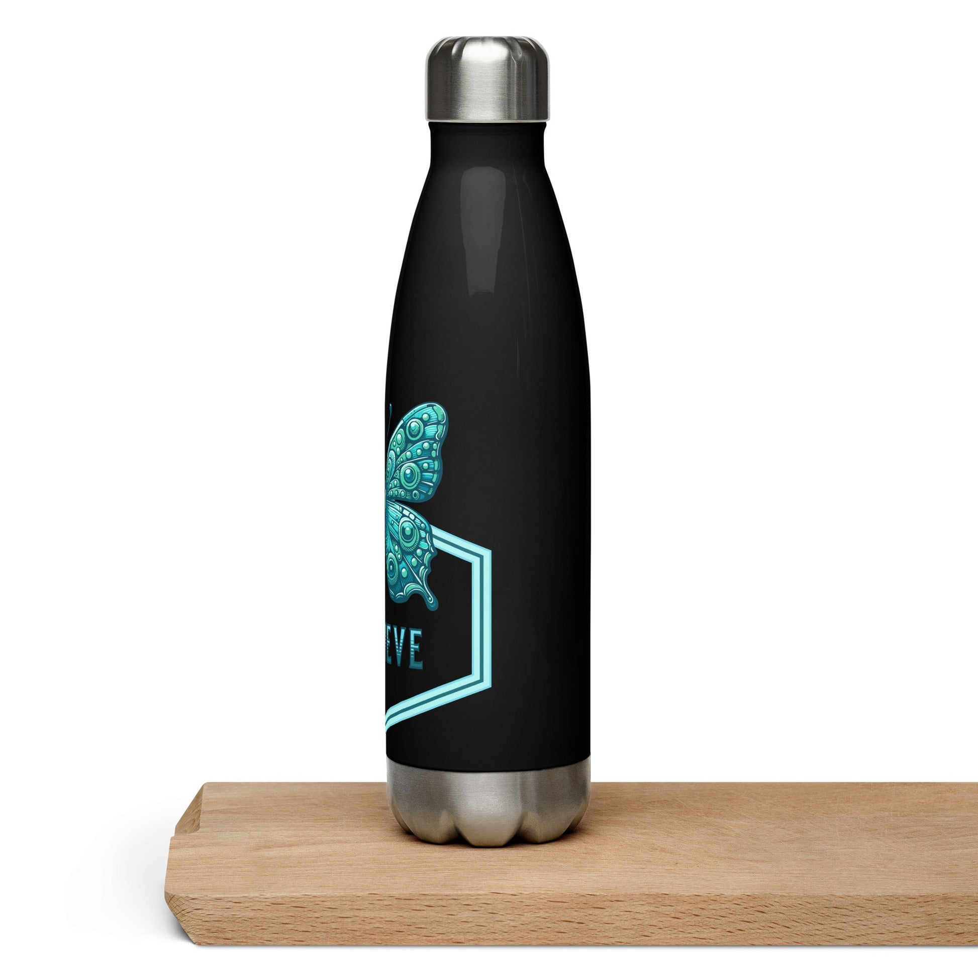 Believe - Butterfly II Stainless Steel Water Bottle - Stainless Steel Water Bottle - Discovery Co.