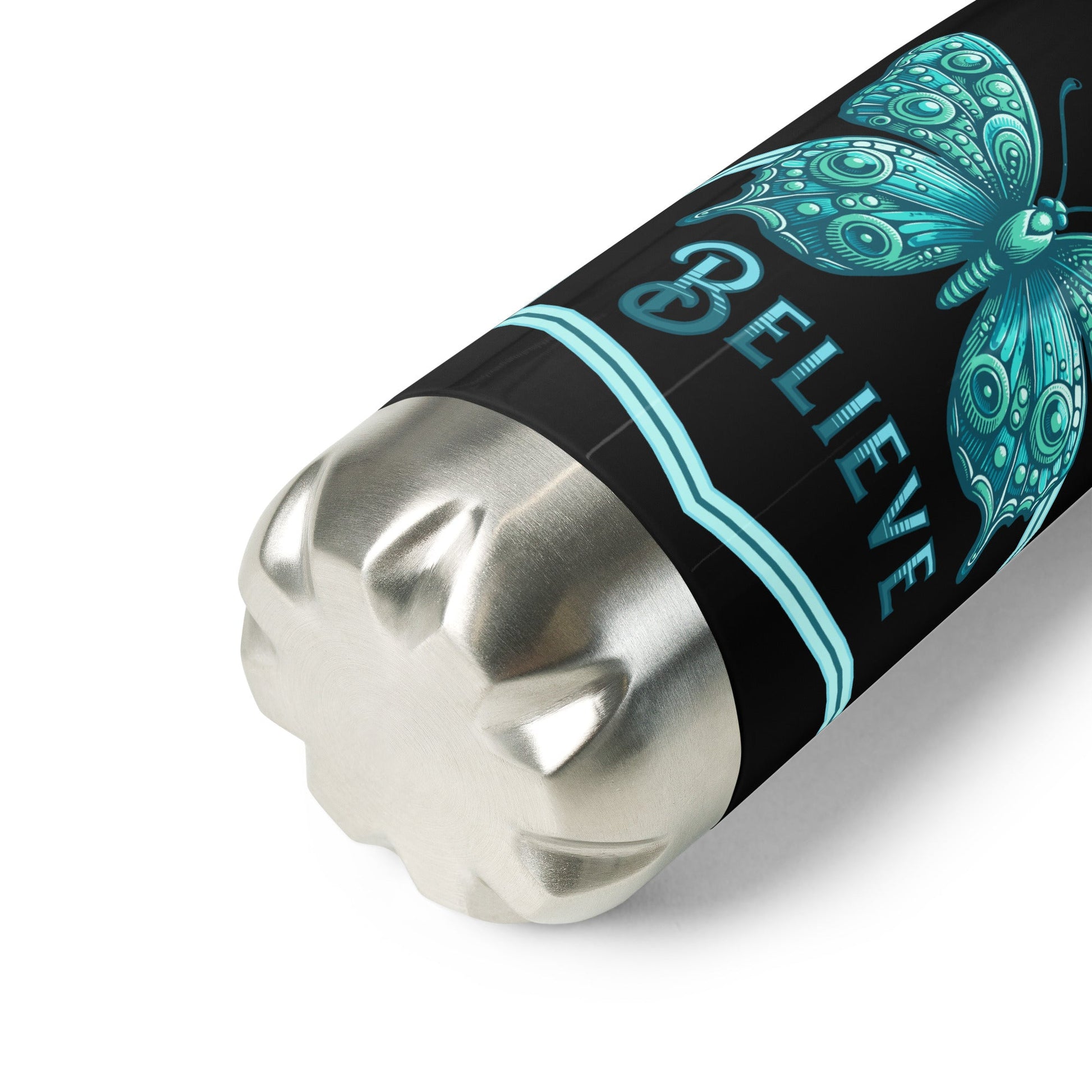 Believe - Butterfly II Stainless Steel Water Bottle - Stainless Steel Water Bottle - Discovery Co.