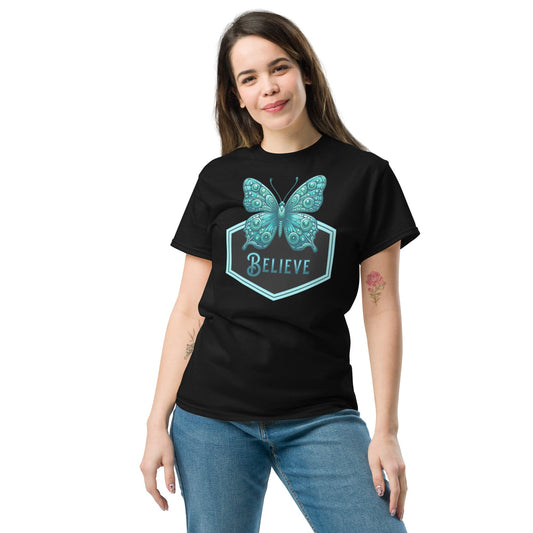 Believe - Butterfly II Women's (Unisex) Classic Tee - Women's Shirts - Discovery Co.