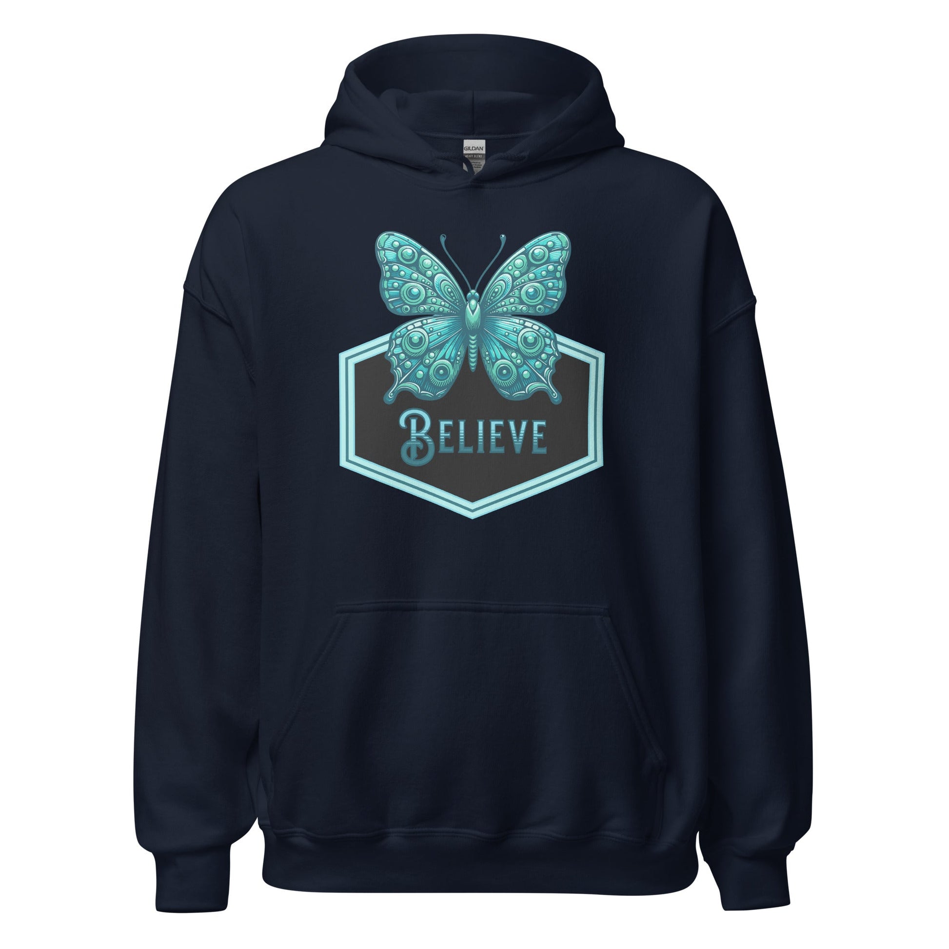 Believe - Butterfly II Women's (Unisex) Hoodie - Hoodies - Discovery Co.
