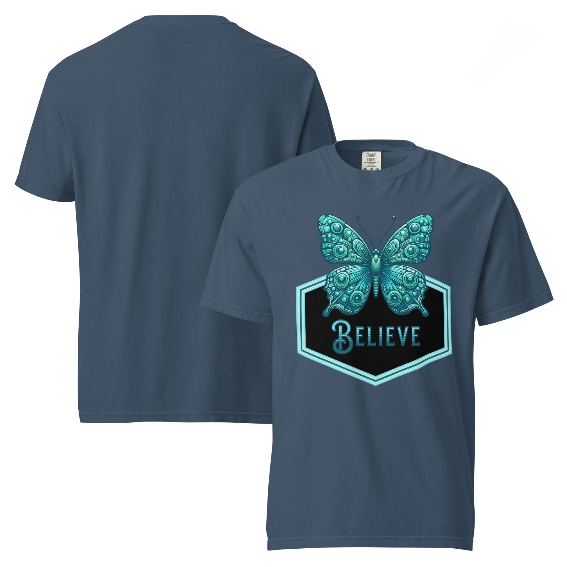 Believe - Butterfly II Women's (Unisex) Premium Tee - Women's Shirts - Discovery Co.