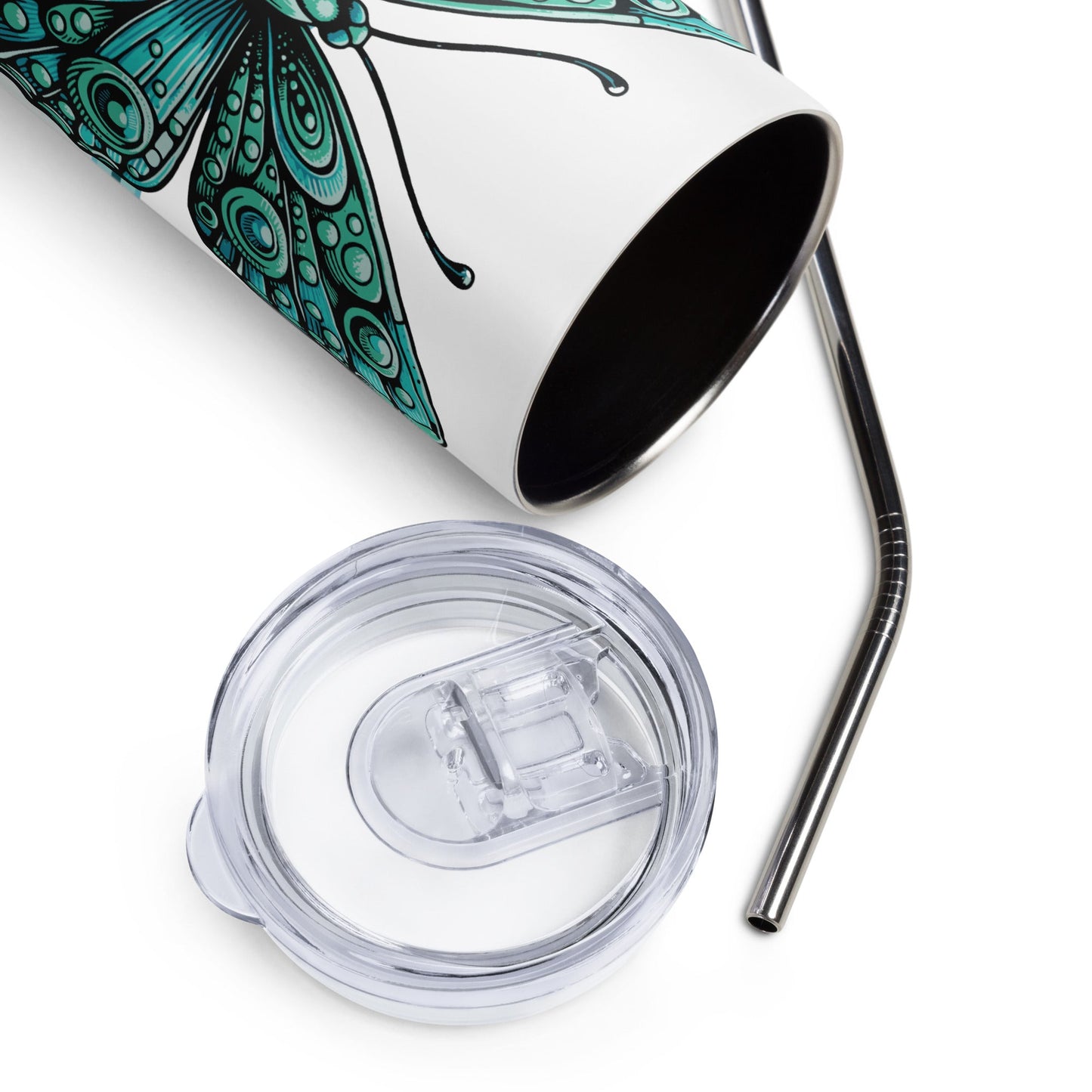 Believe - Butterfly Stainless Steel Tumbler - Steel Tumbler - Discovery Co.