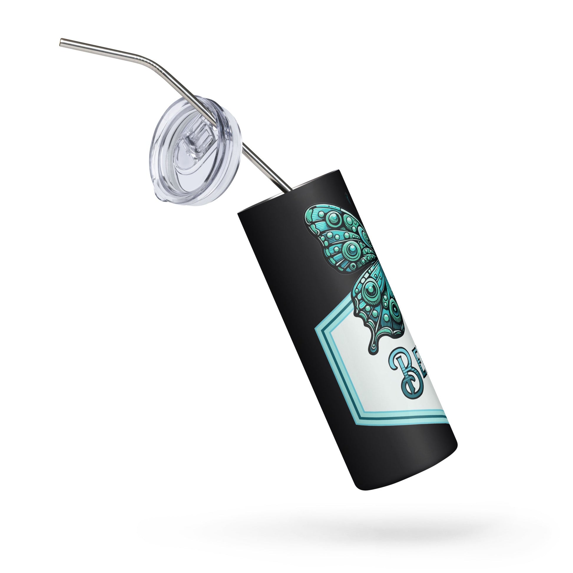 Believe - Butterfly Stainless Steel Tumbler - Steel Tumbler - Discovery Co.