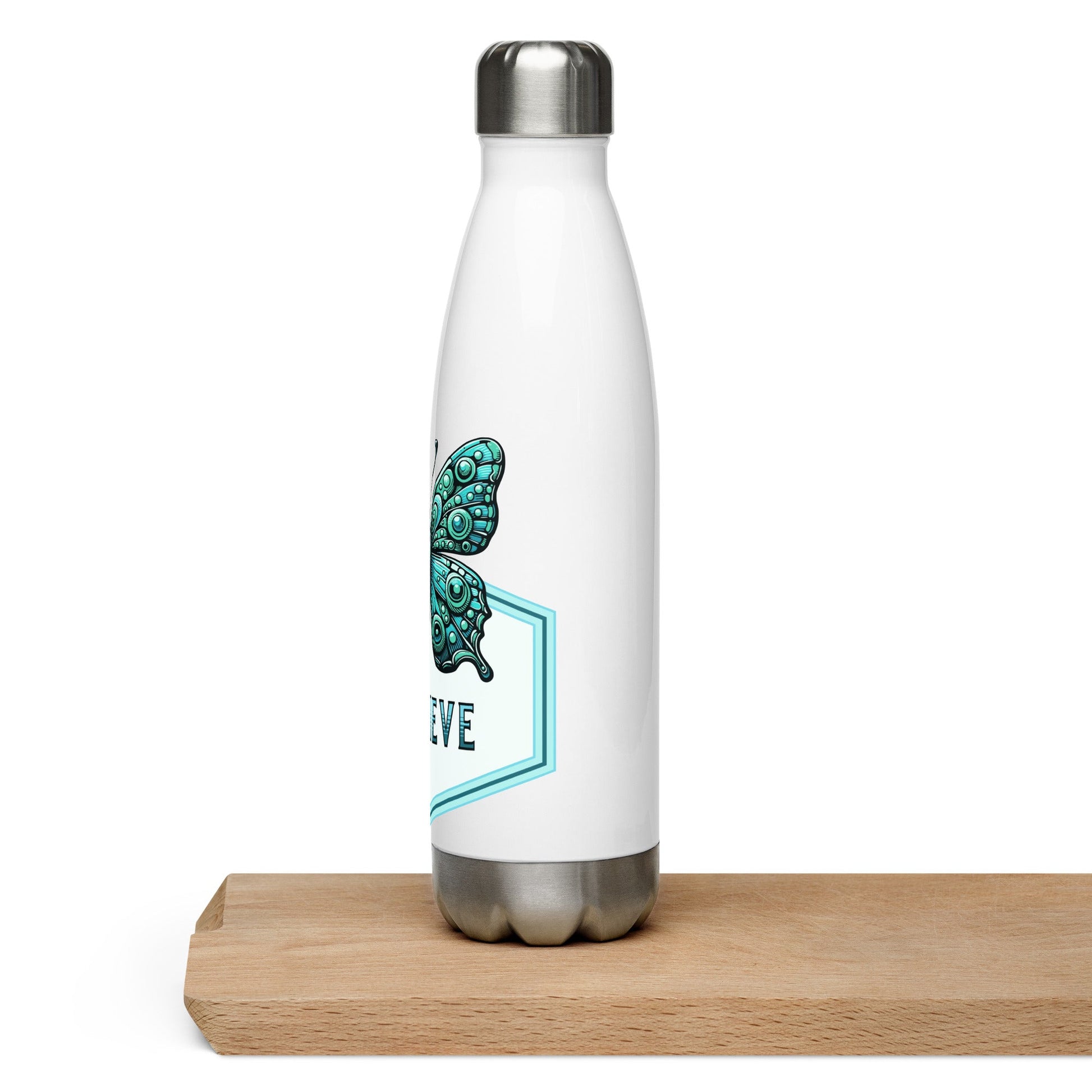 Believe - Butterfly Stainless Steel Water Bottle - Stainless Steel Water Bottle - Discovery Co.