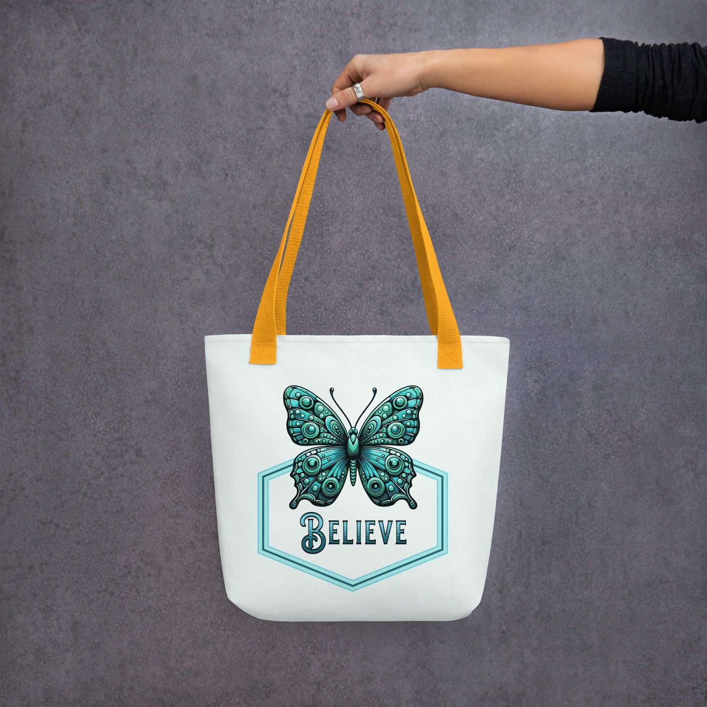 Believe - Butterfly Tote Bag - Tote Bags - Discovery Co.
