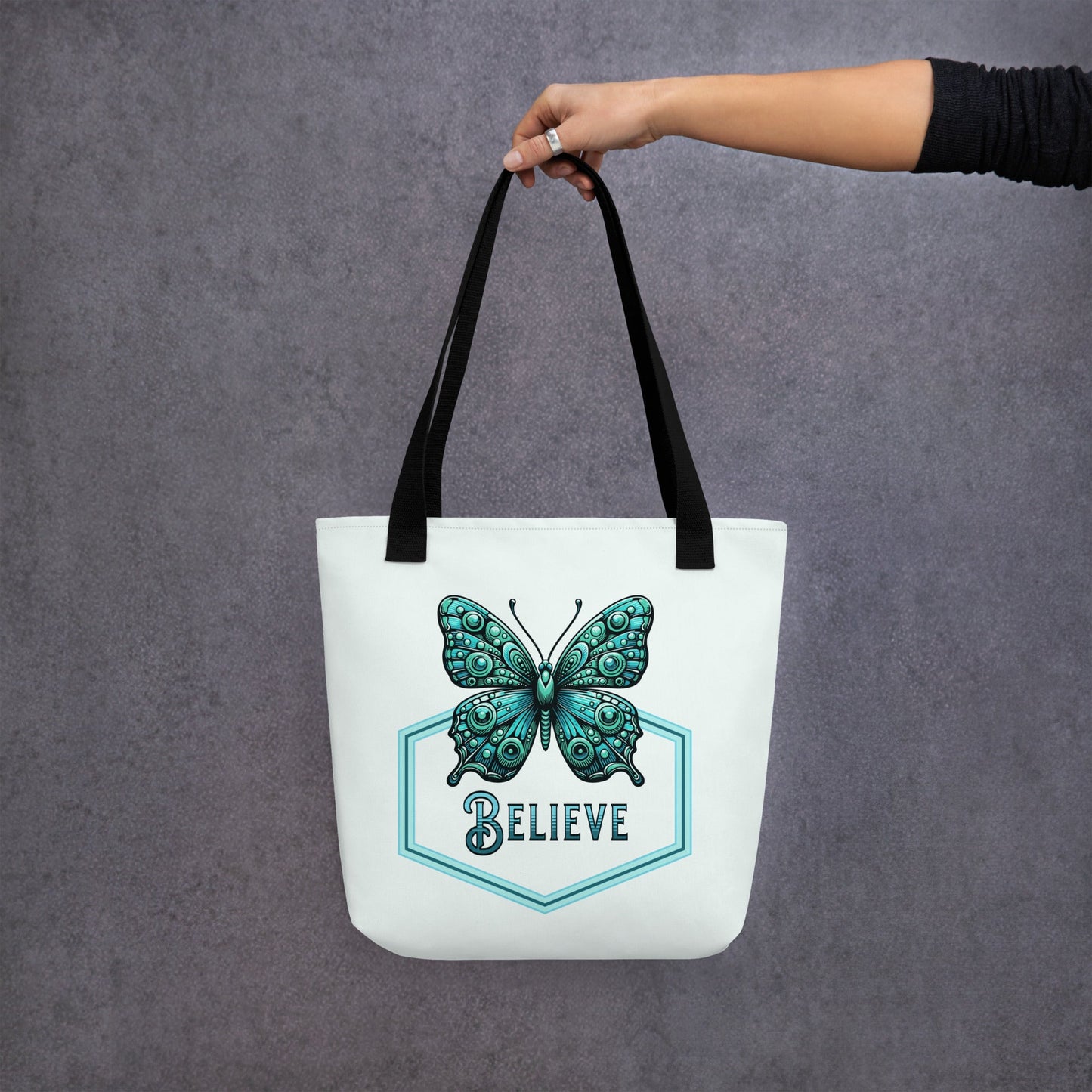 Believe - Butterfly Tote Bag - Tote Bags - Discovery Co.