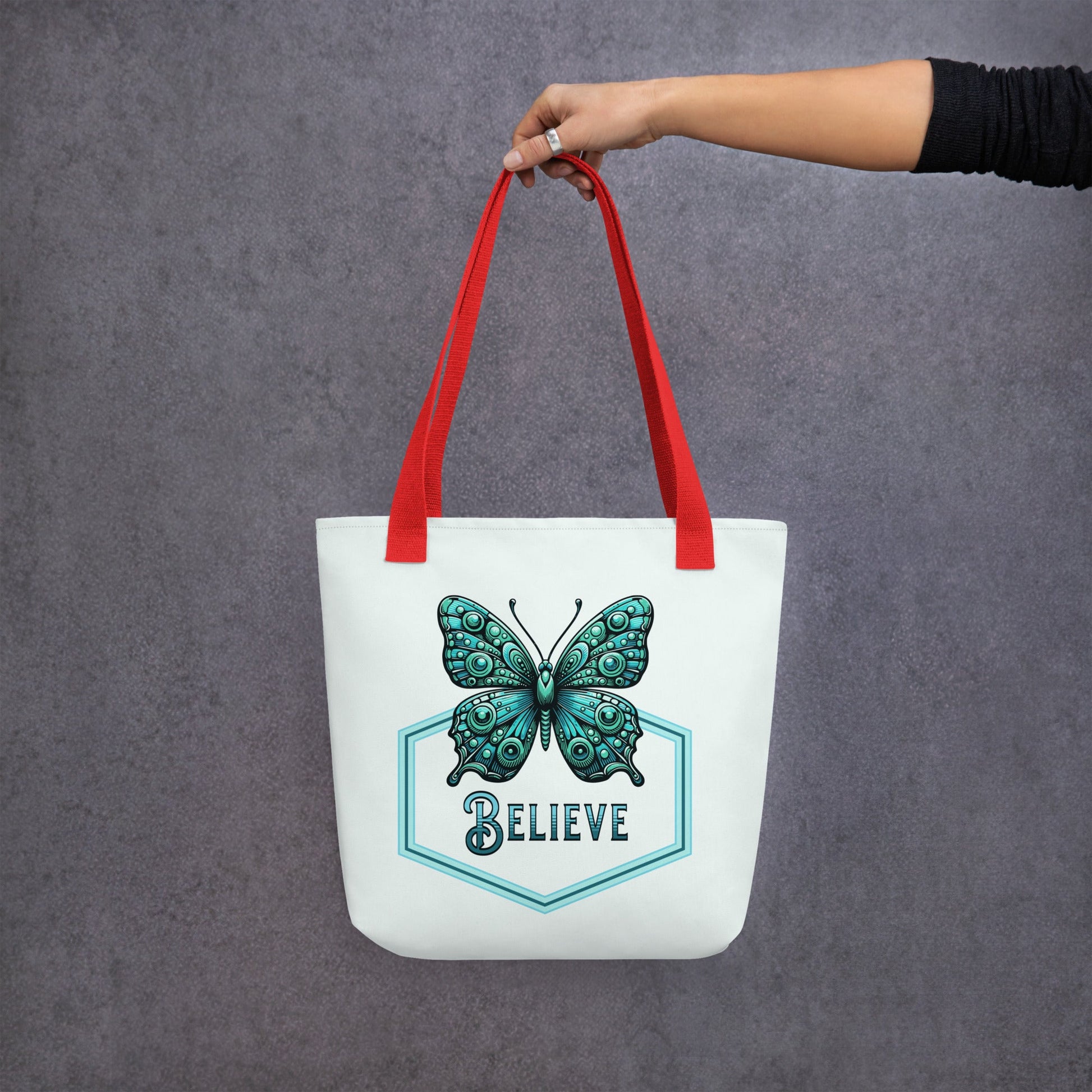Believe - Butterfly Tote Bag - Tote Bags - Discovery Co.