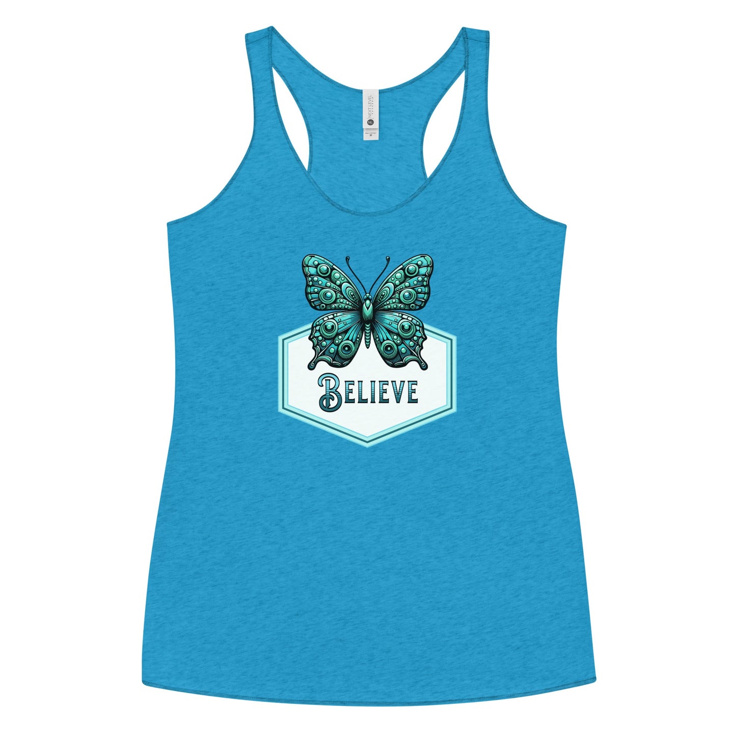 Believe - Butterfly Women's Racerback Tank - Women's Shirts - Discovery Co.