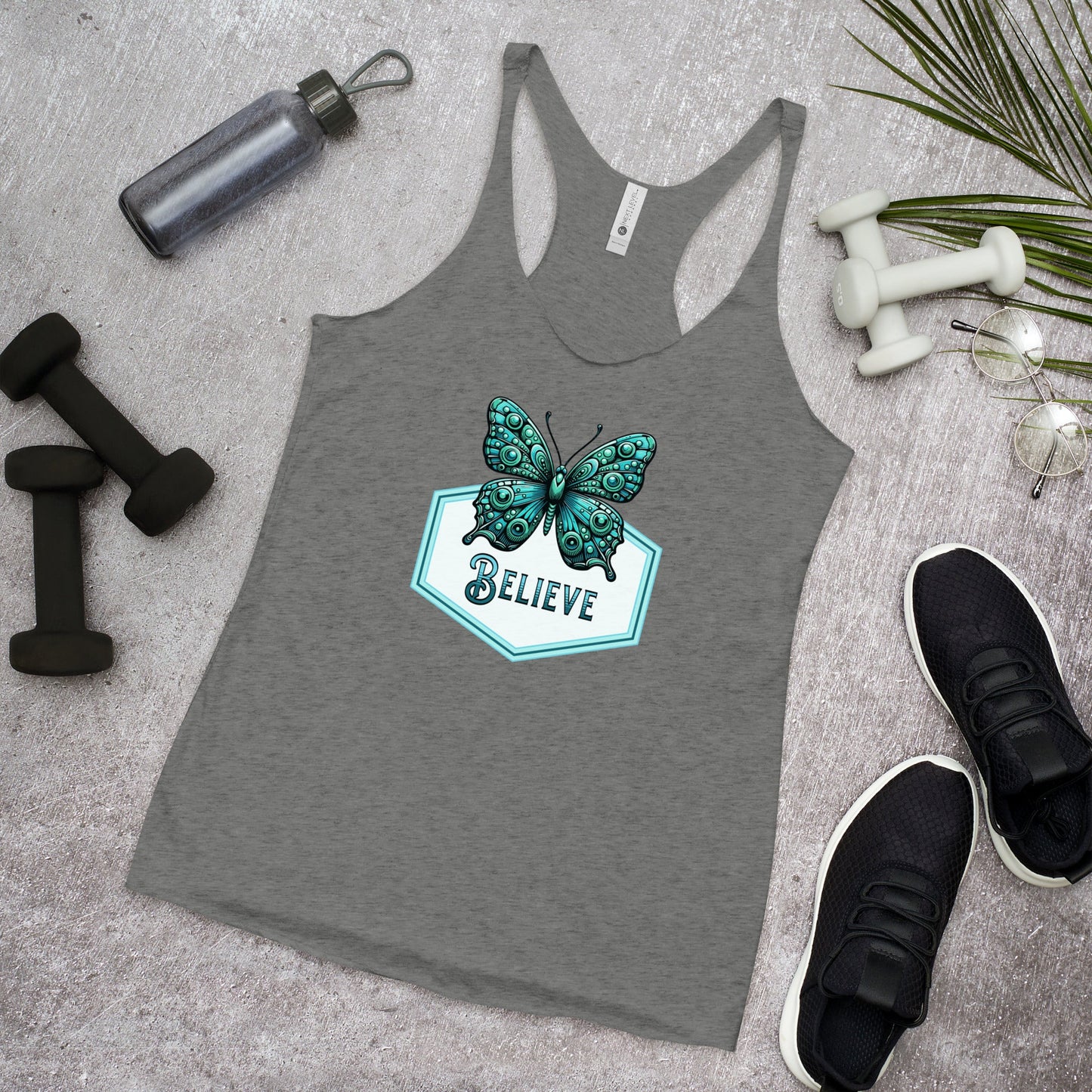 Believe - Butterfly Women's Racerback Tank - Women's Shirts - Discovery Co.