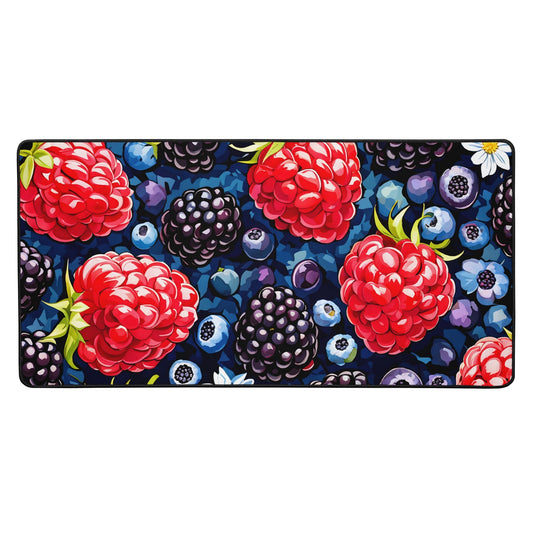 Berries And Flowers Desk Mat - Mouse Pads - Discovery Co.