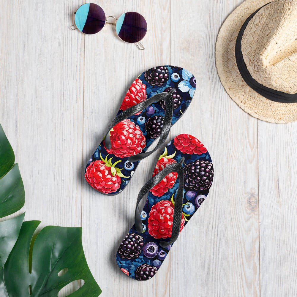 Berries and Flowers Flip-Flops - Footwear - Discovery Co.