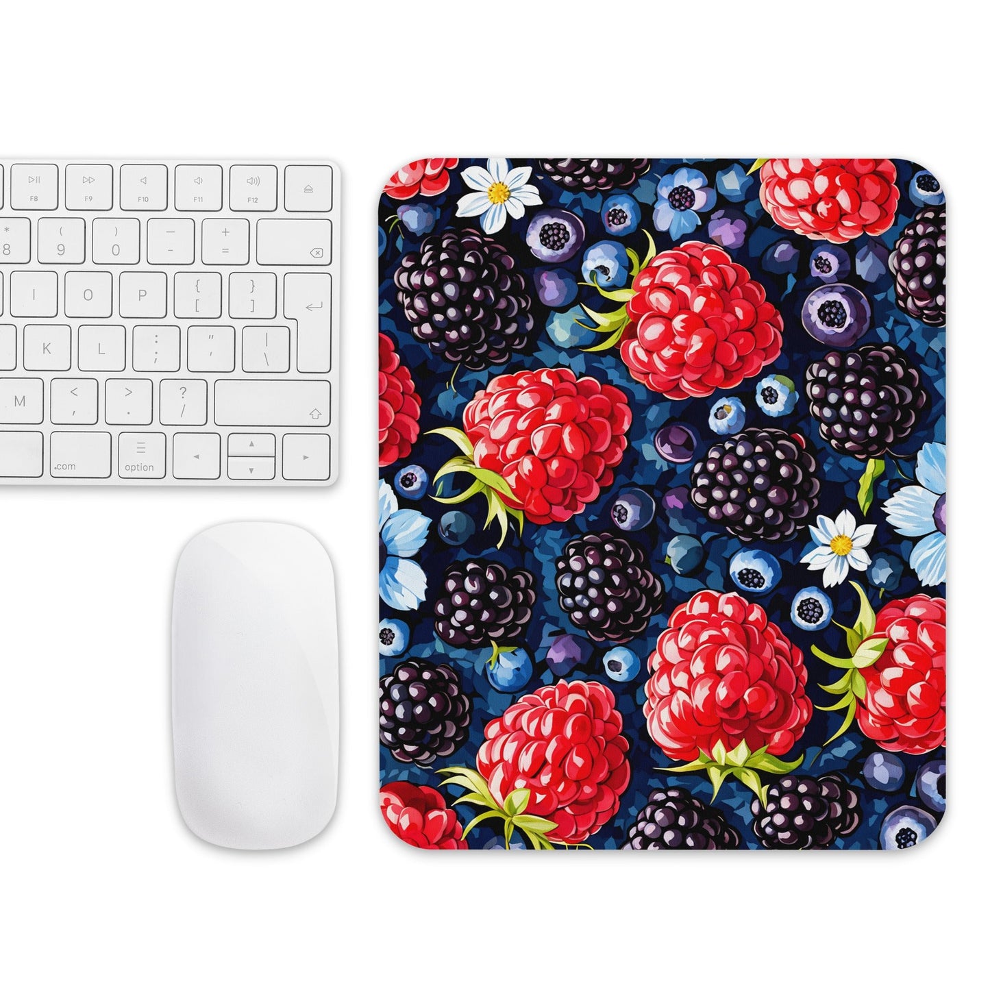 Berries and Flowers Mouse Pad - Mouse Pads - Discovery Co.