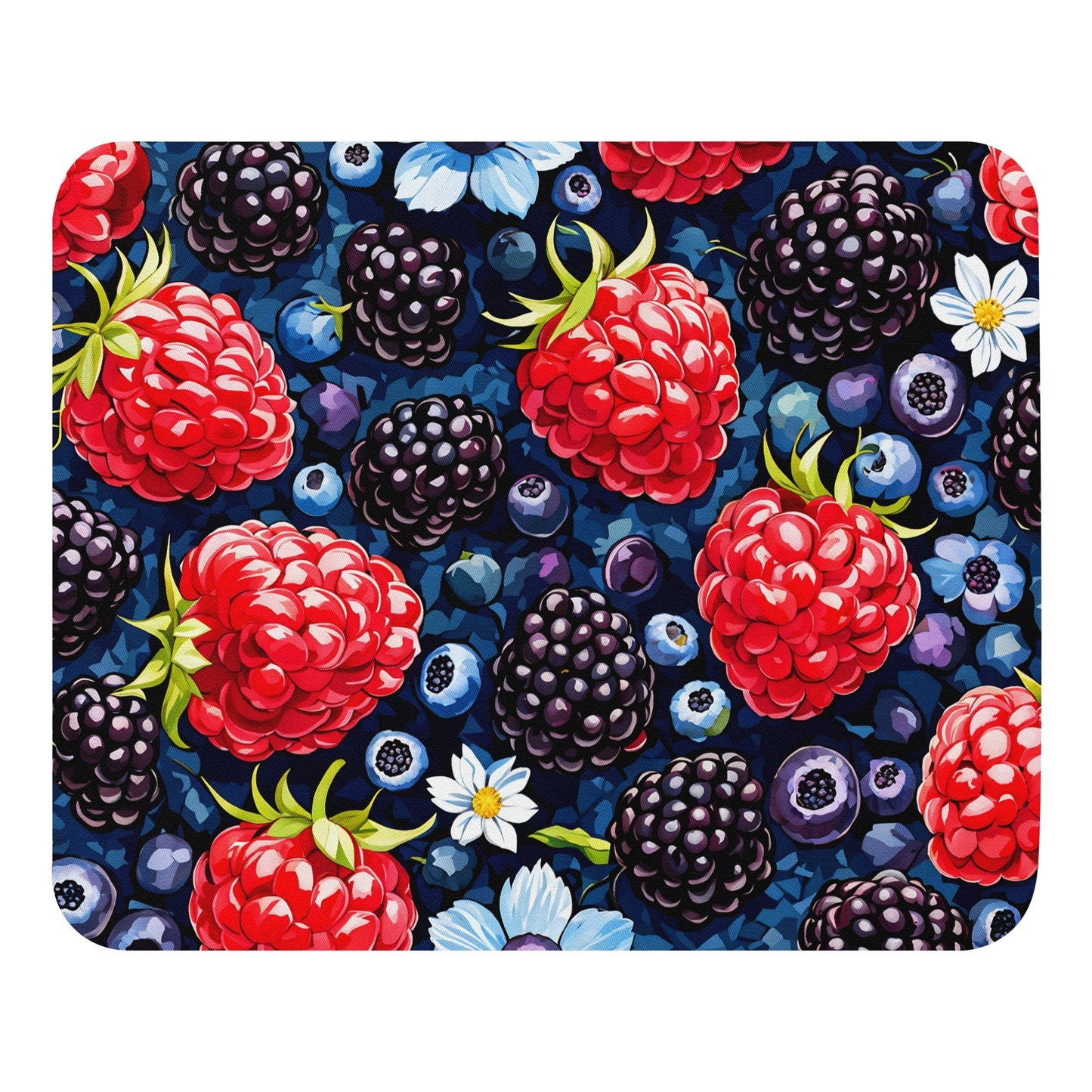 Berries and Flowers Mouse Pad - Mouse Pads - Discovery Co.