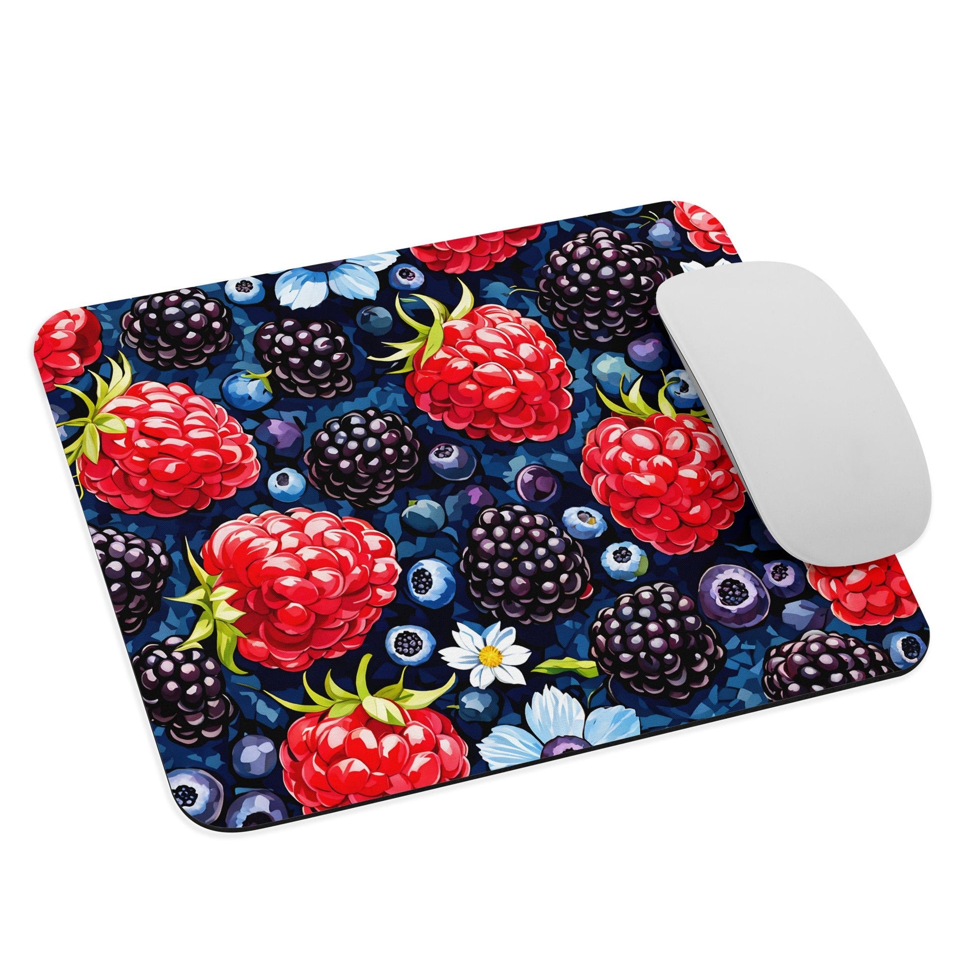 Berries and Flowers Mouse Pad - Mouse Pads - Discovery Co.