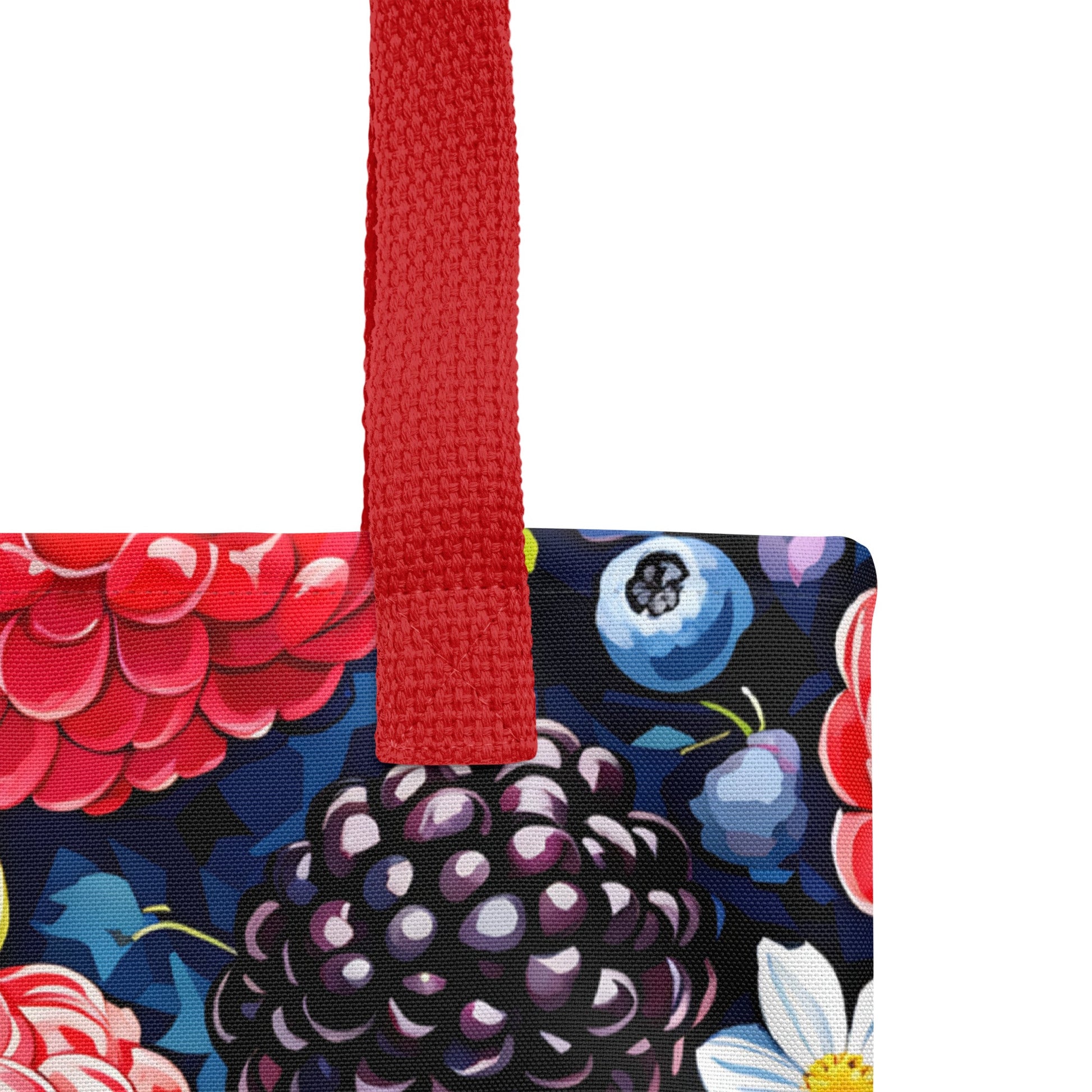 Berries and Flowers Tote Bag - Tote Bags - Discovery Co.