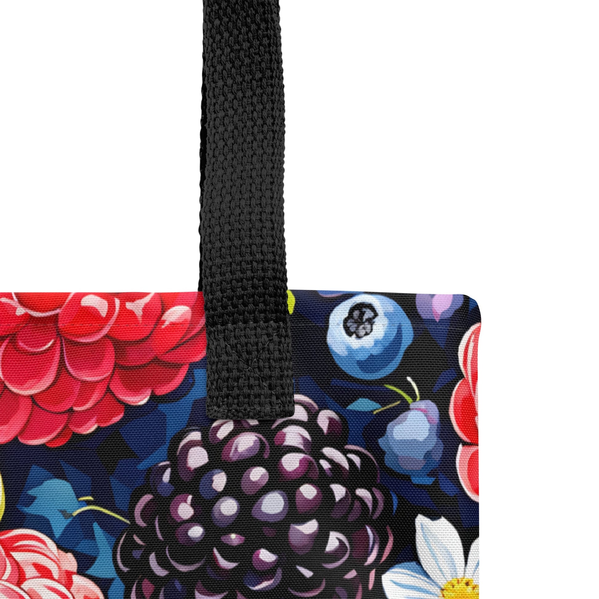 Berries and Flowers Tote Bag - Tote Bags - Discovery Co.