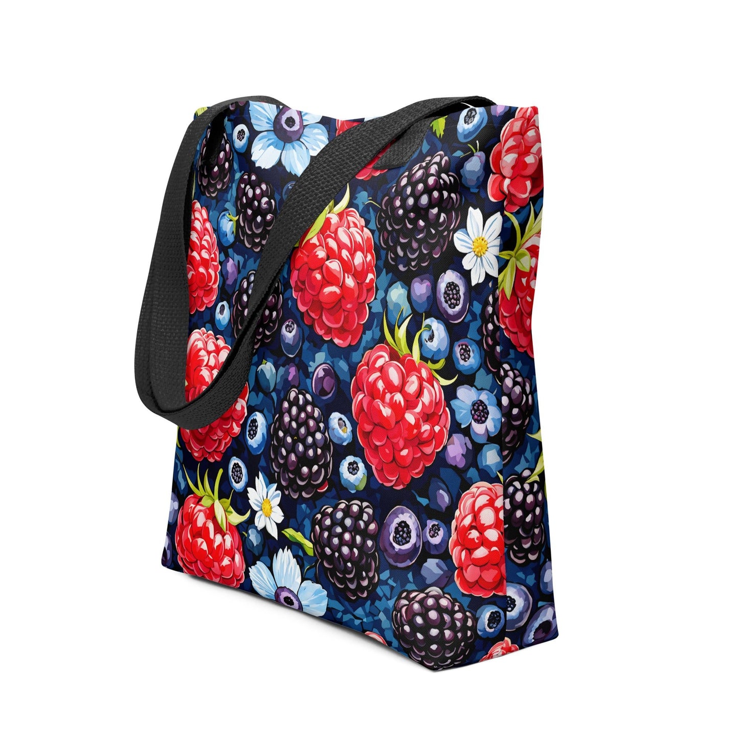 Berries and Flowers Tote Bag - Tote Bags - Discovery Co.