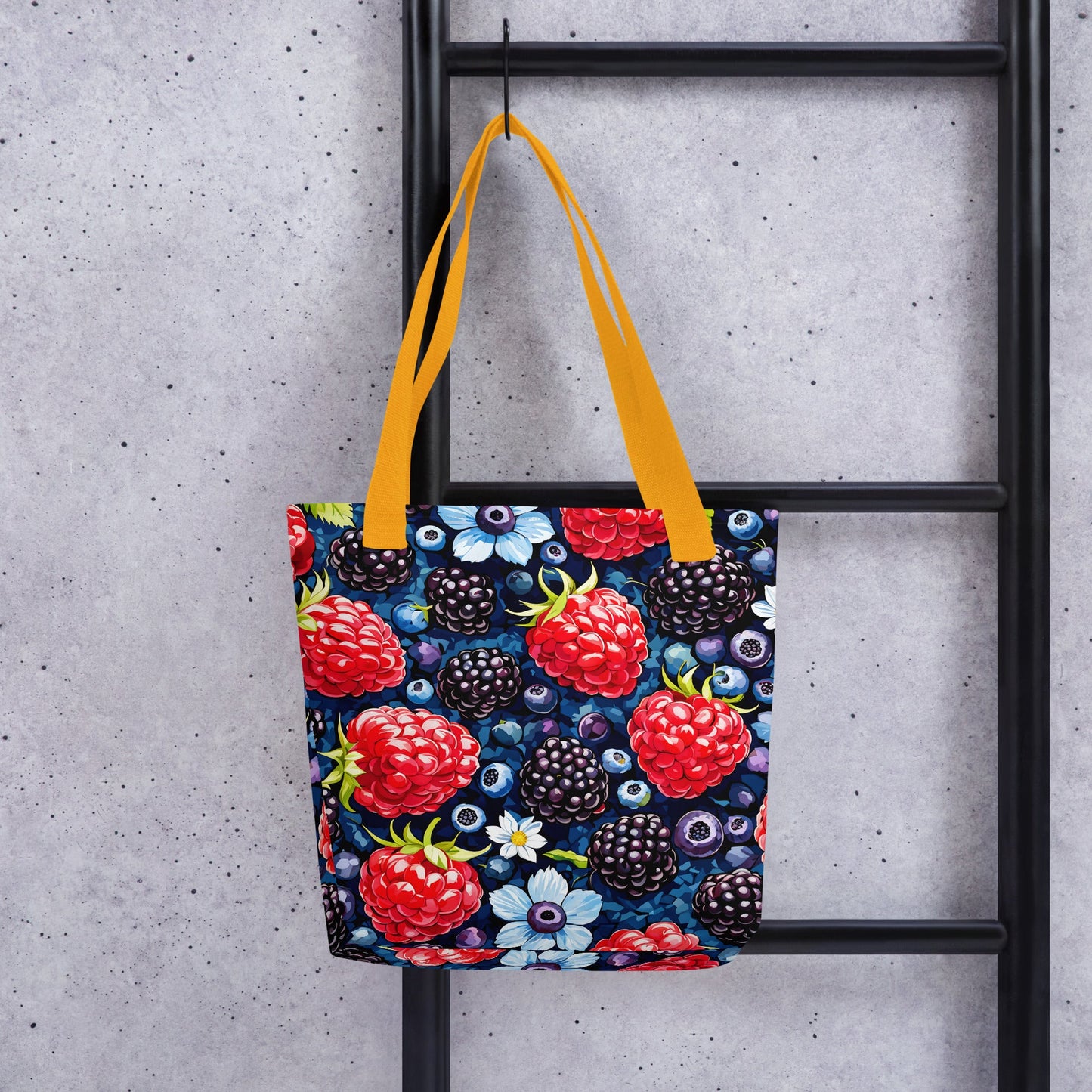 Berries and Flowers Tote Bag - Tote Bags - Discovery Co.