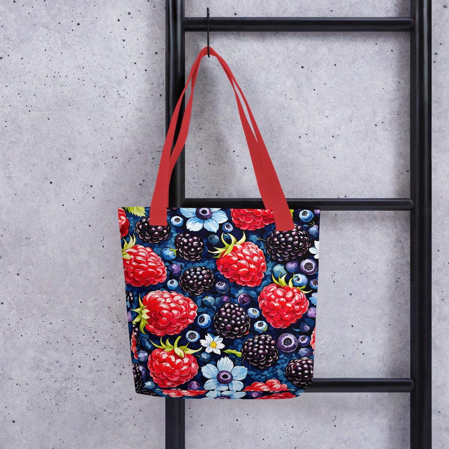 Berries and Flowers Tote Bag - Tote Bags - Discovery Co.