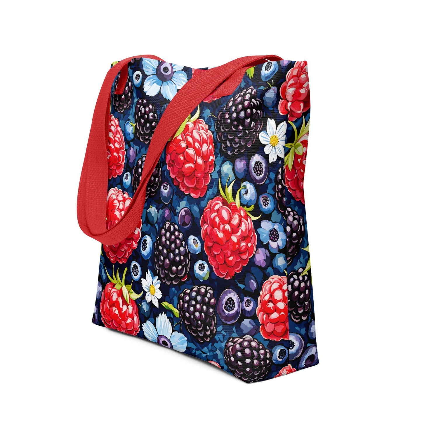 Berries and Flowers Tote Bag - Tote Bags - Discovery Co.