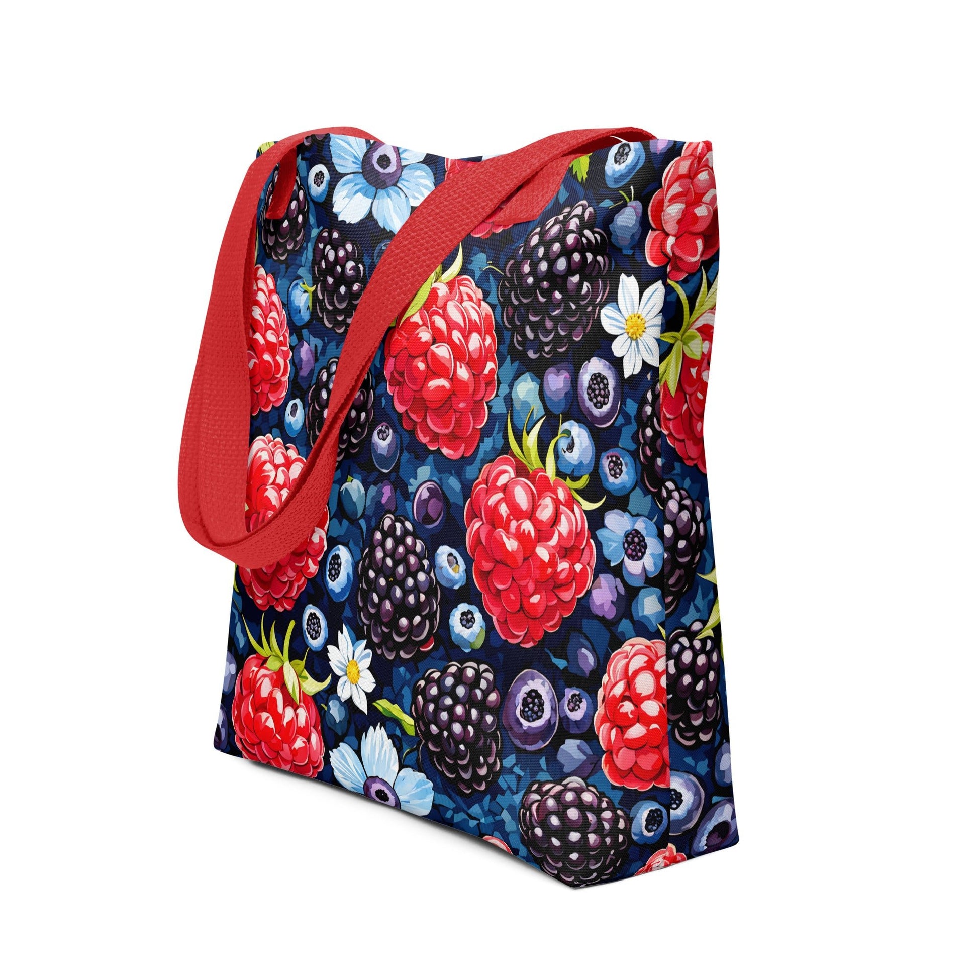 Berries and Flowers Tote Bag - Tote Bags - Discovery Co.