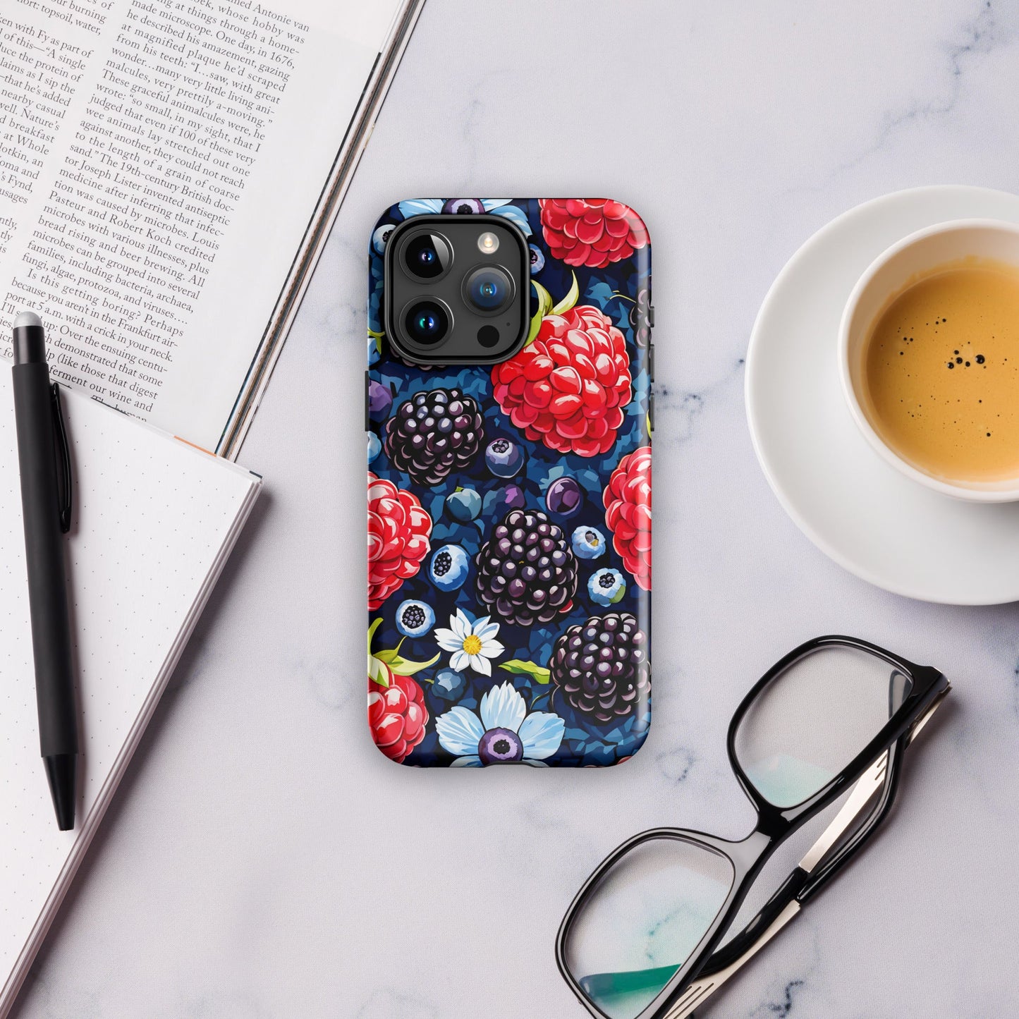 Berries and Flowers Tough Case For iPhone® - Phone Case - Discovery Co.