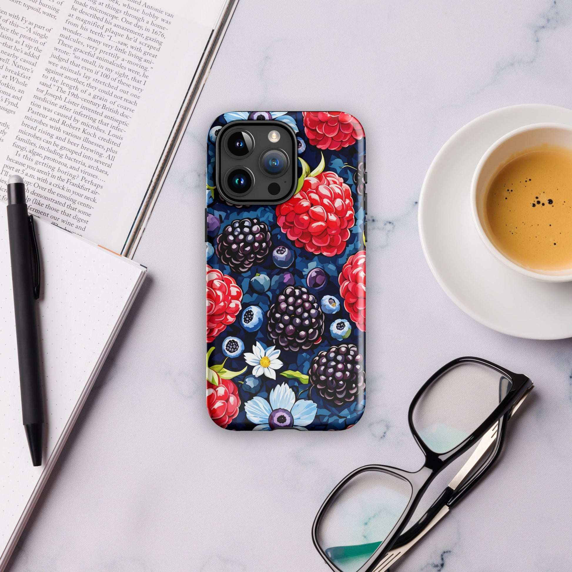 Berries and Flowers Tough Case For iPhone® - Phone Case - Discovery Co.