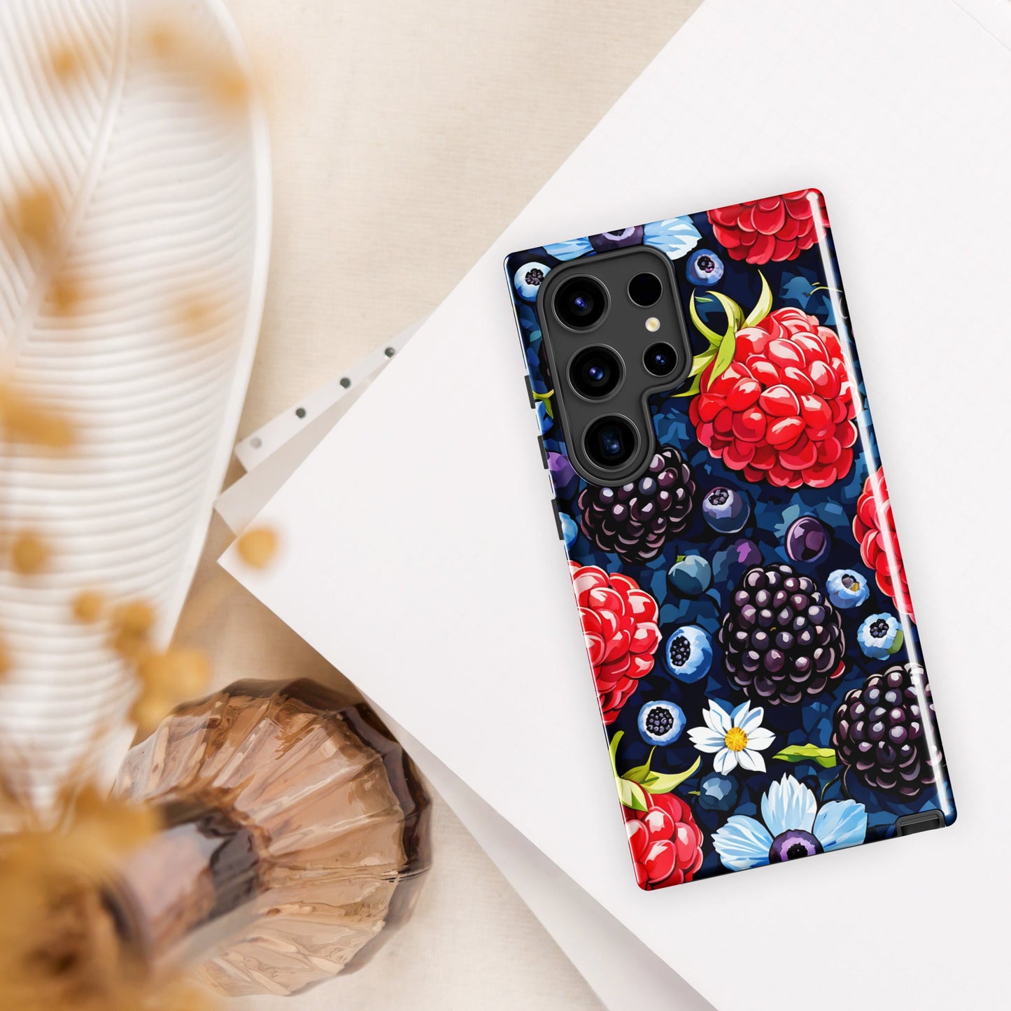 Berries and Flowers Tough Case For Samsung® - Phone Case - Discovery Co.