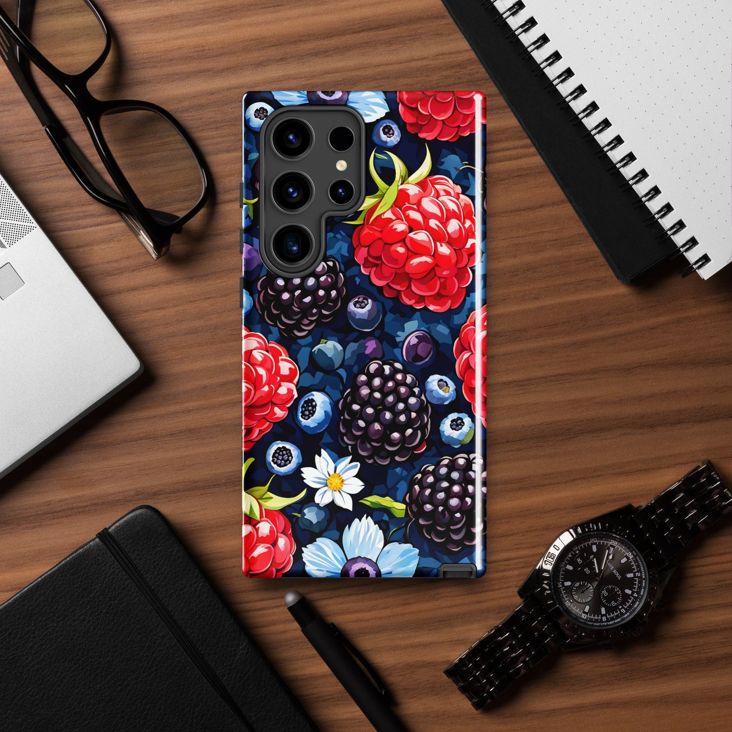 Berries and Flowers Tough Case For Samsung® - Phone Case - Discovery Co.