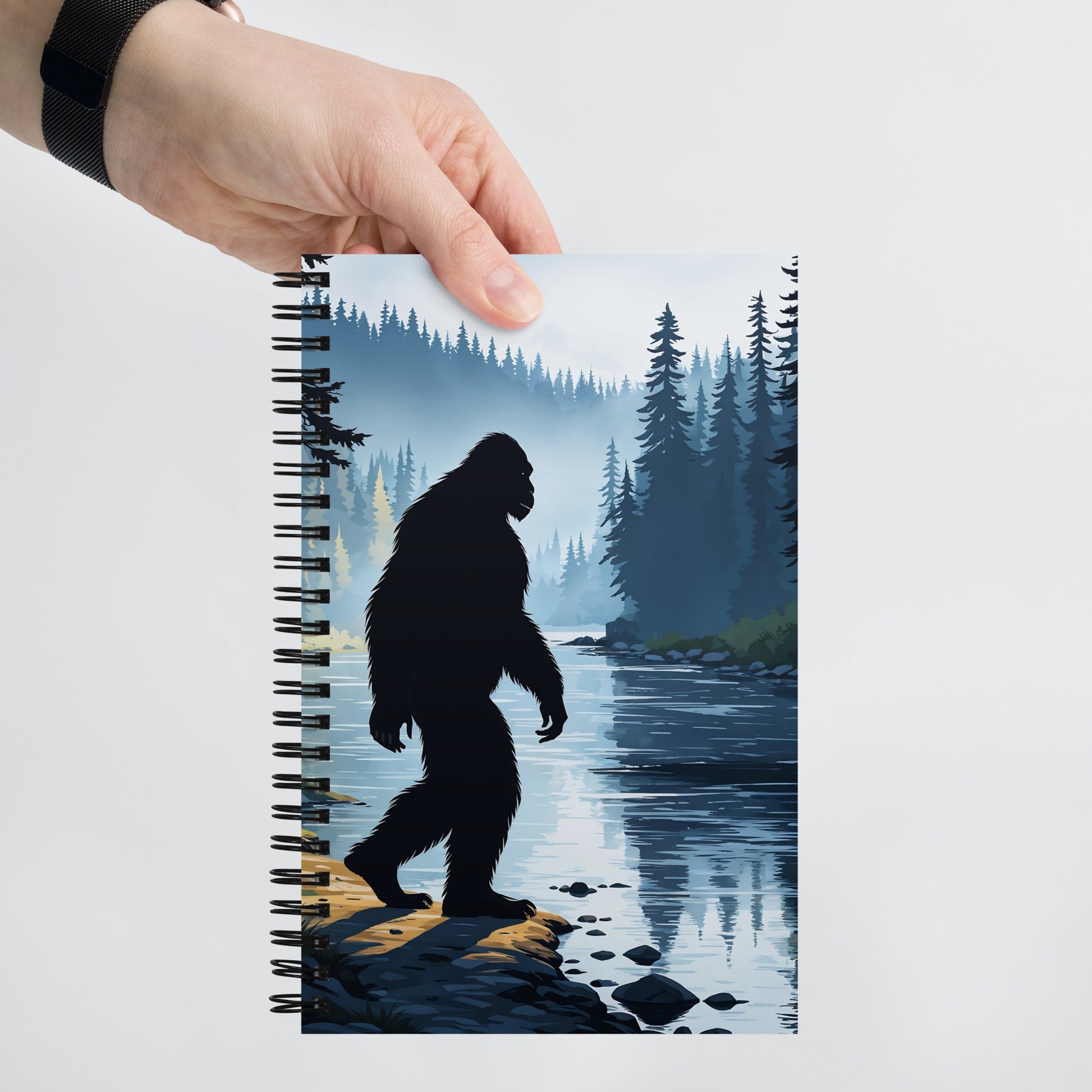 Big Foot By The River Spiral Notebook - Spiral Notebooks - Discovery Co.