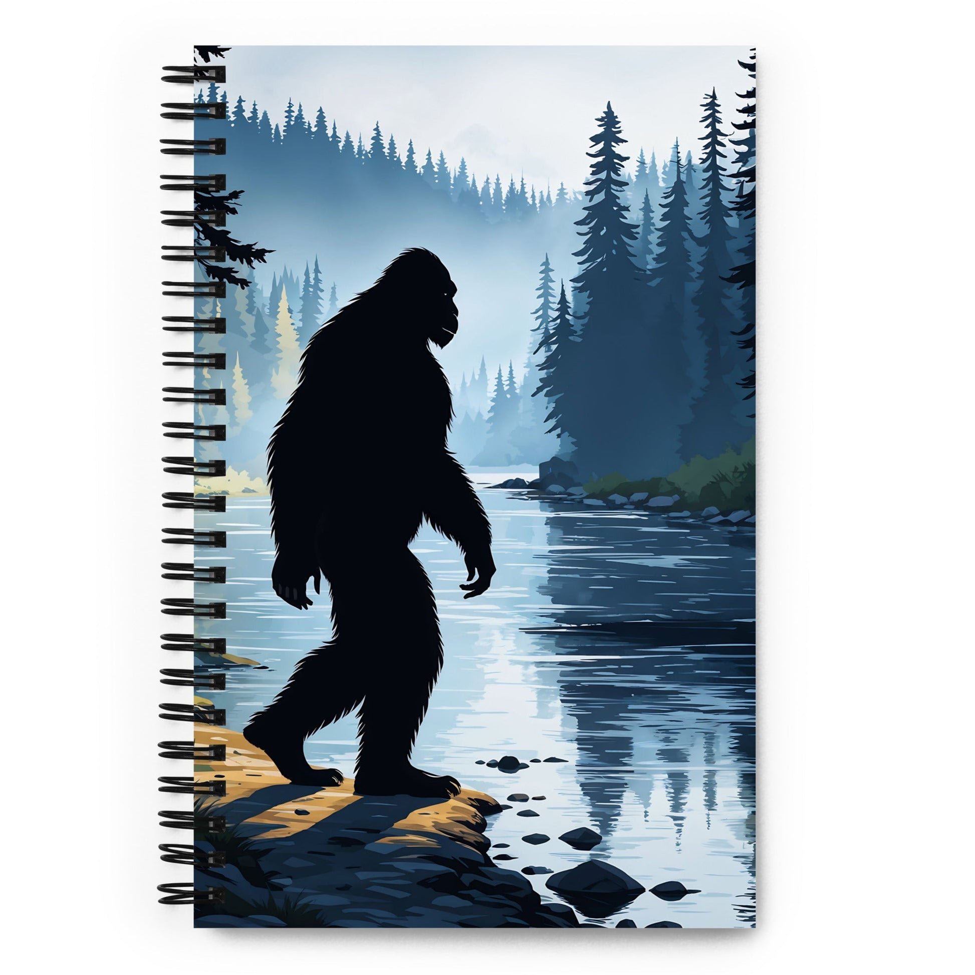 Big Foot By The River Spiral Notebook - Spiral Notebooks - Discovery Co.