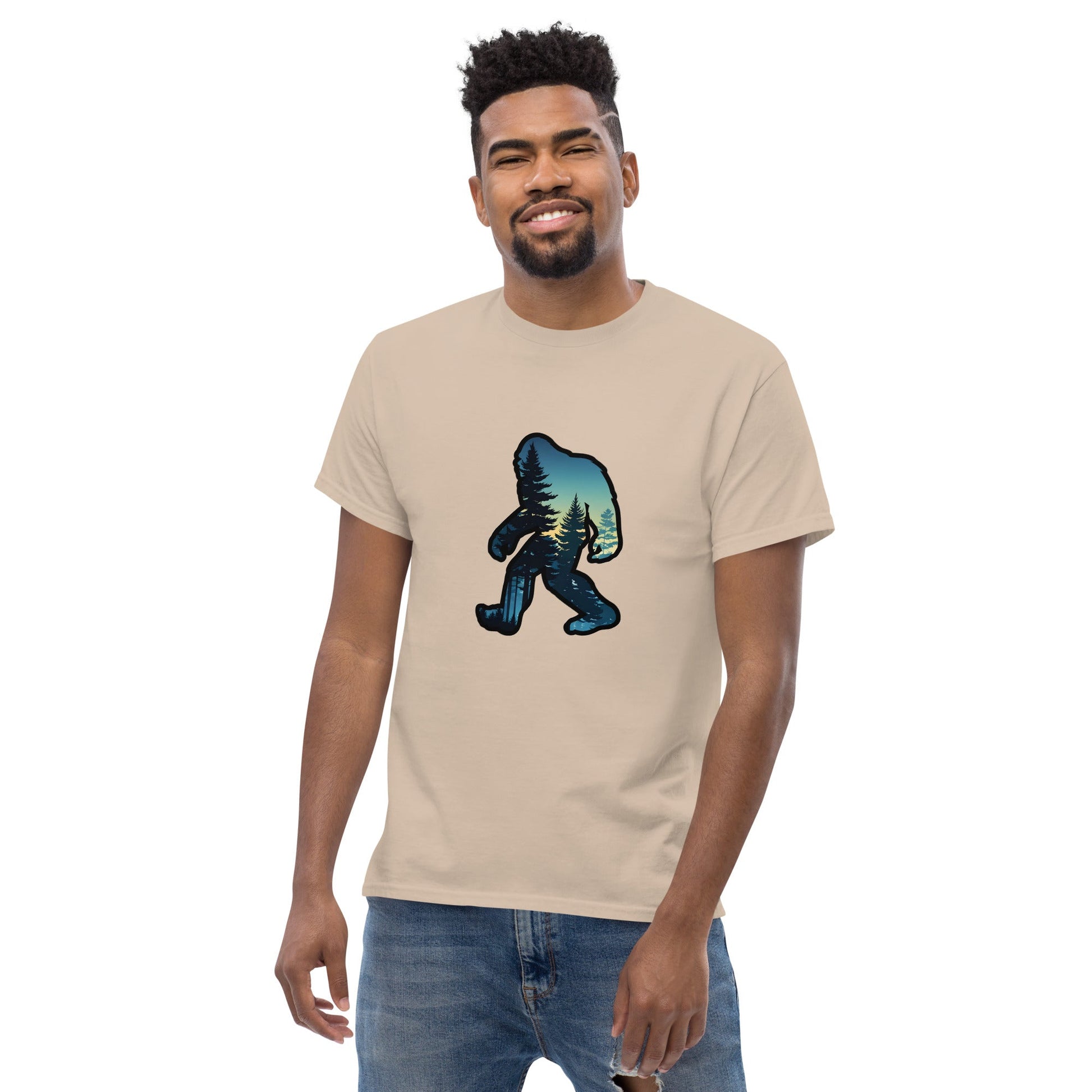 Big Foot Sunset Forest Men's Classic Tee - Men's Shirts - Discovery Co.