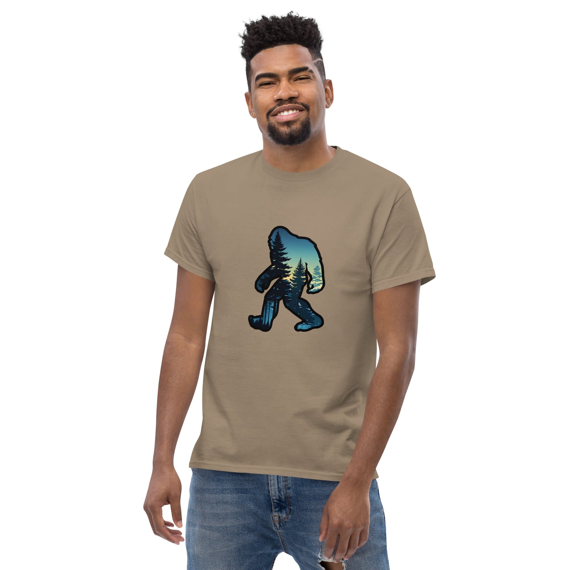 Big Foot Sunset Forest Men's Classic Tee - Men's Shirts - Discovery Co.