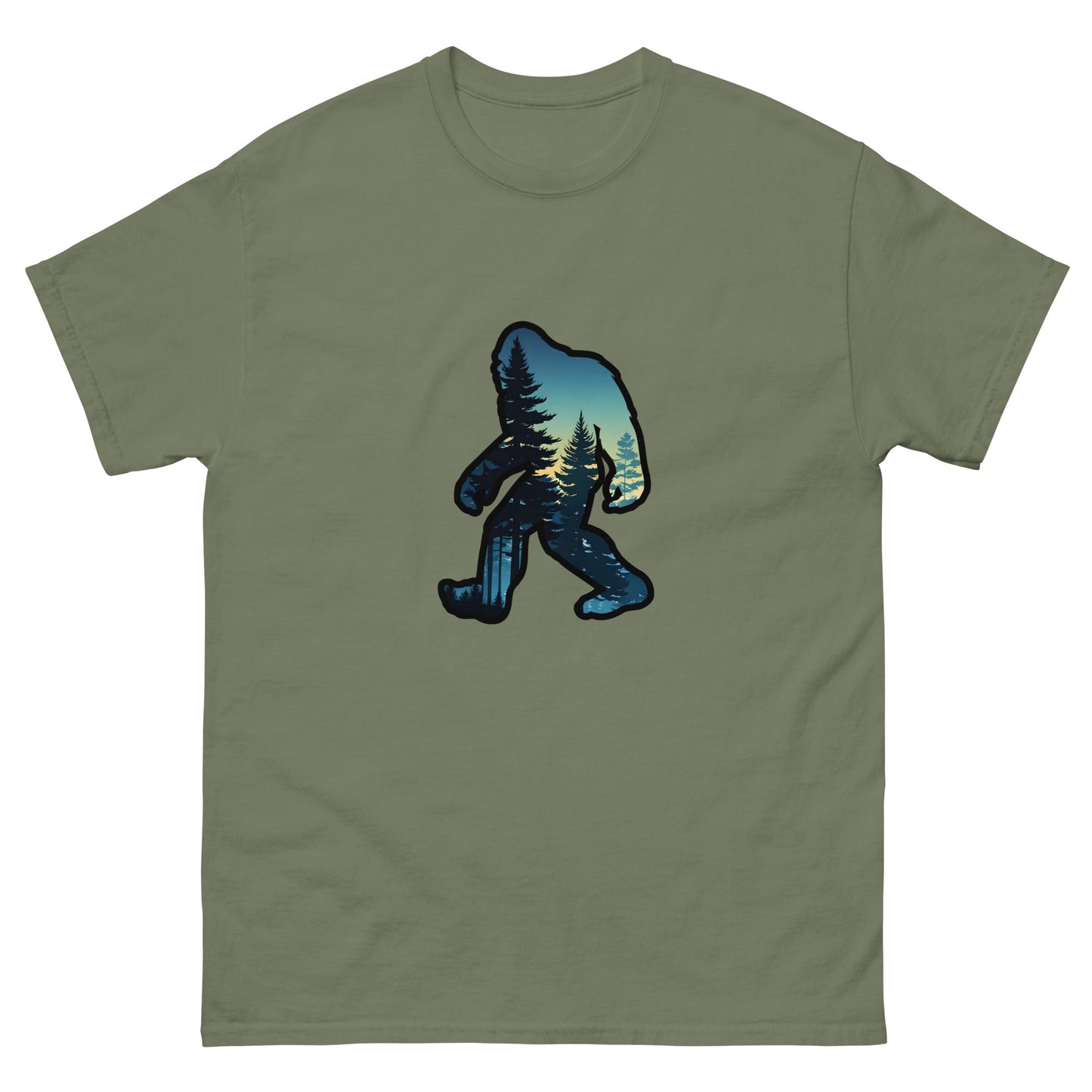 Big Foot Sunset Forest Men's Classic Tee - Men's Shirts - Discovery Co.