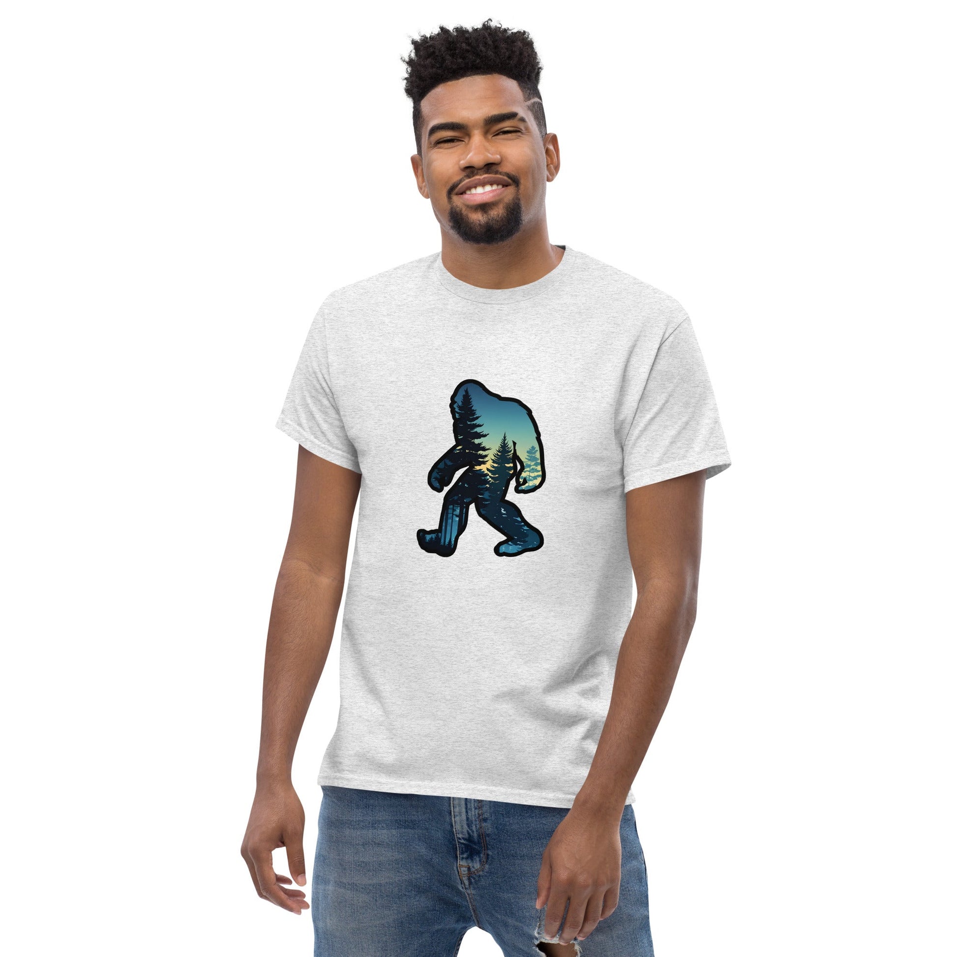 Big Foot Sunset Forest Men's Classic Tee - Men's Shirts - Discovery Co.