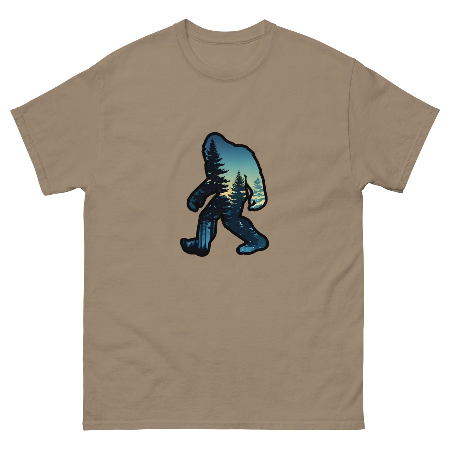 Big Foot Sunset Forest Men's Classic Tee - Men's Shirts - Discovery Co.