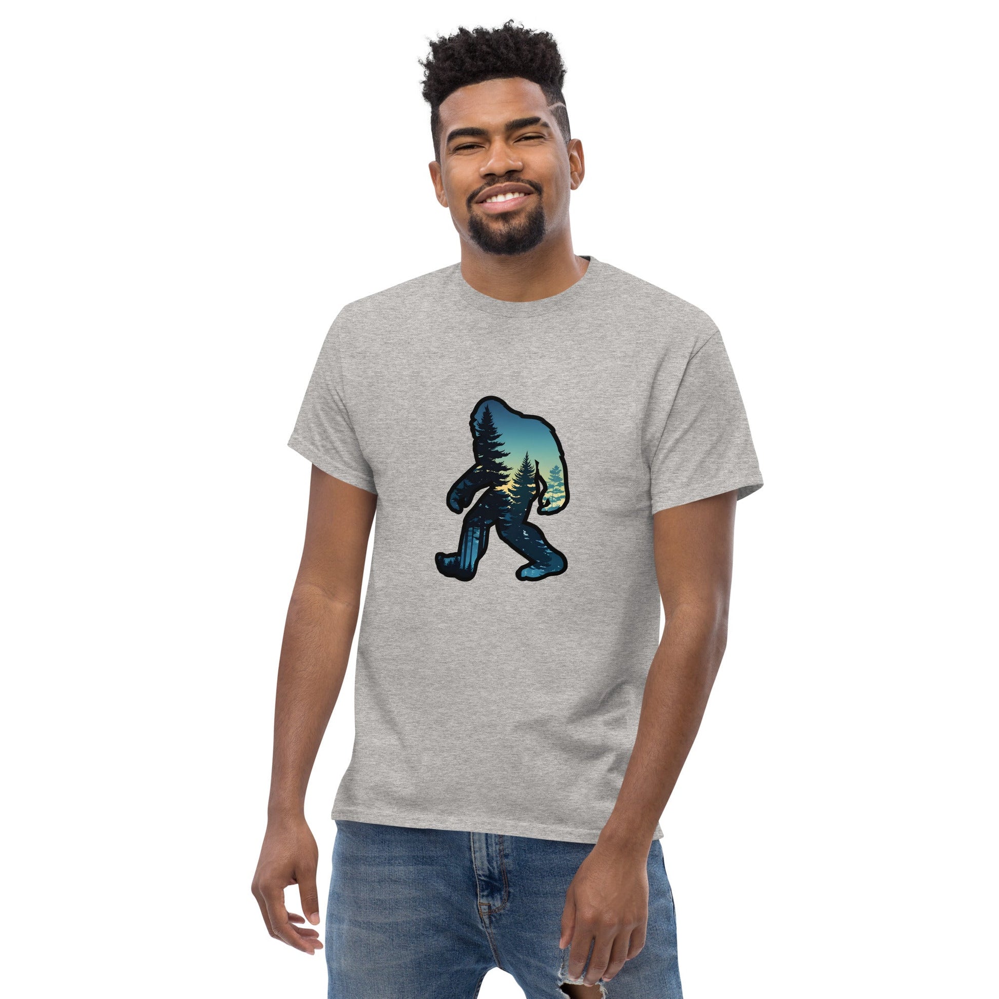 Big Foot Sunset Forest Men's Classic Tee - Men's Shirts - Discovery Co.