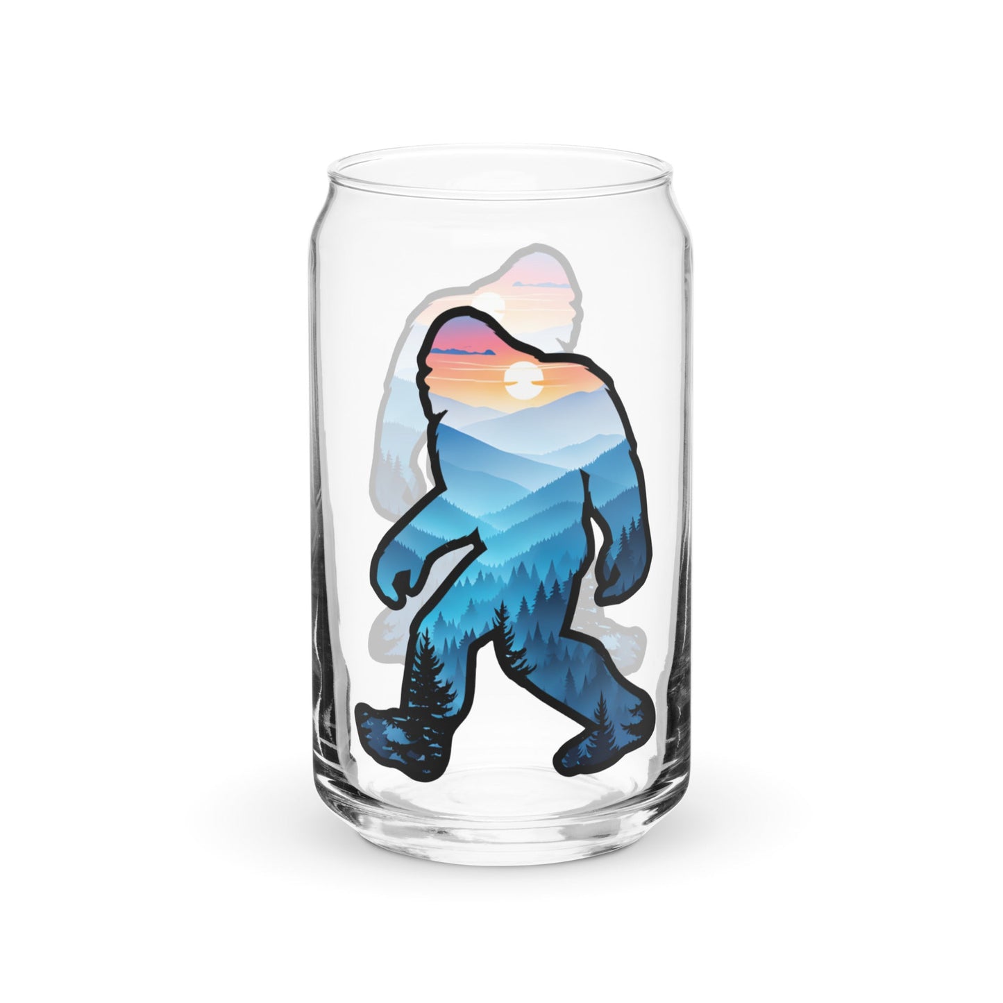 Bigfoot Blue Mountains Can - Shaped Glass - Can - Shaped Glass - Discovery Co.