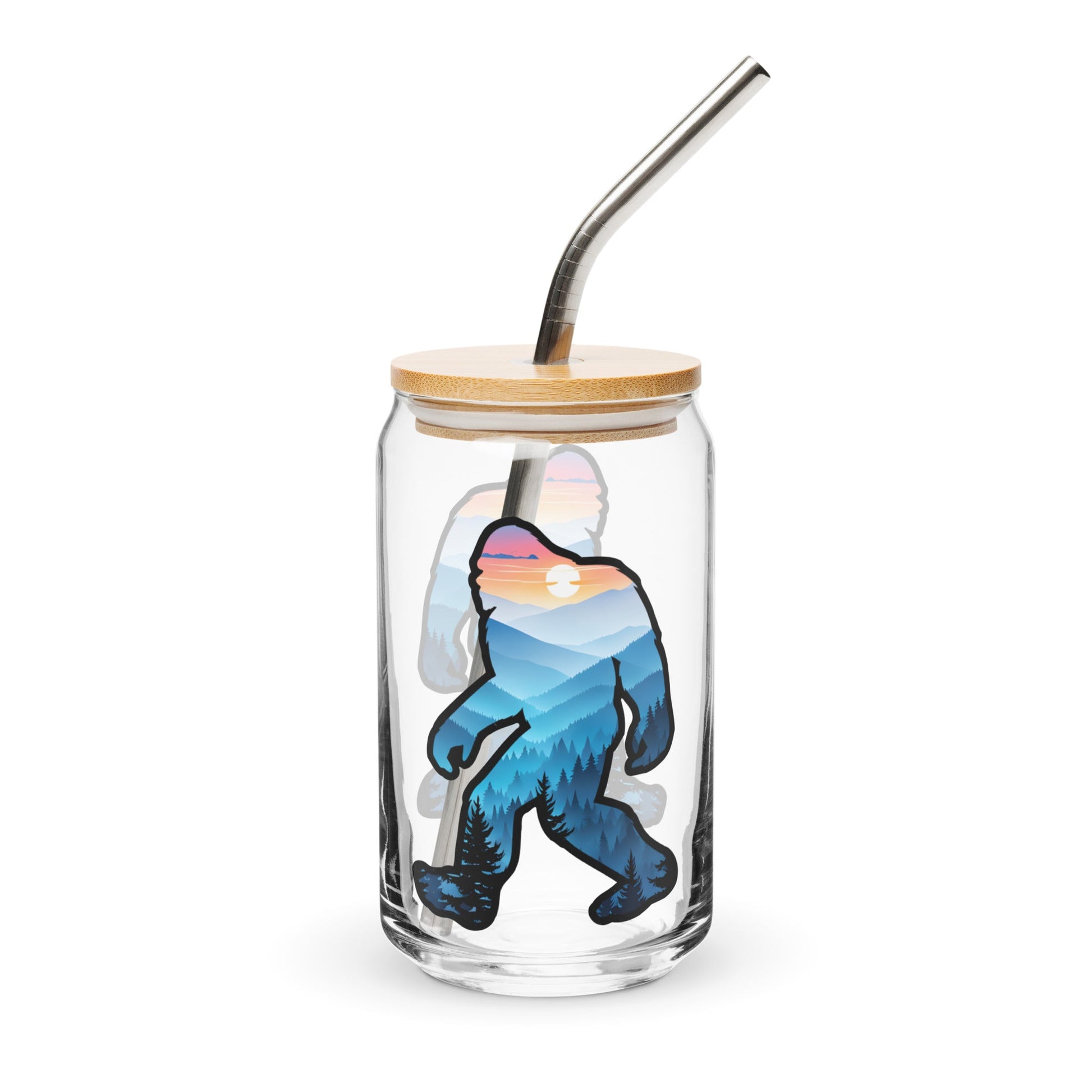 Bigfoot Blue Mountains Can - Shaped Glass - Can - Shaped Glass - Discovery Co.