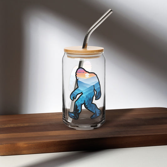 Bigfoot Blue Mountains Can - Shaped Glass - Can - Shaped Glass - Discovery Co.
