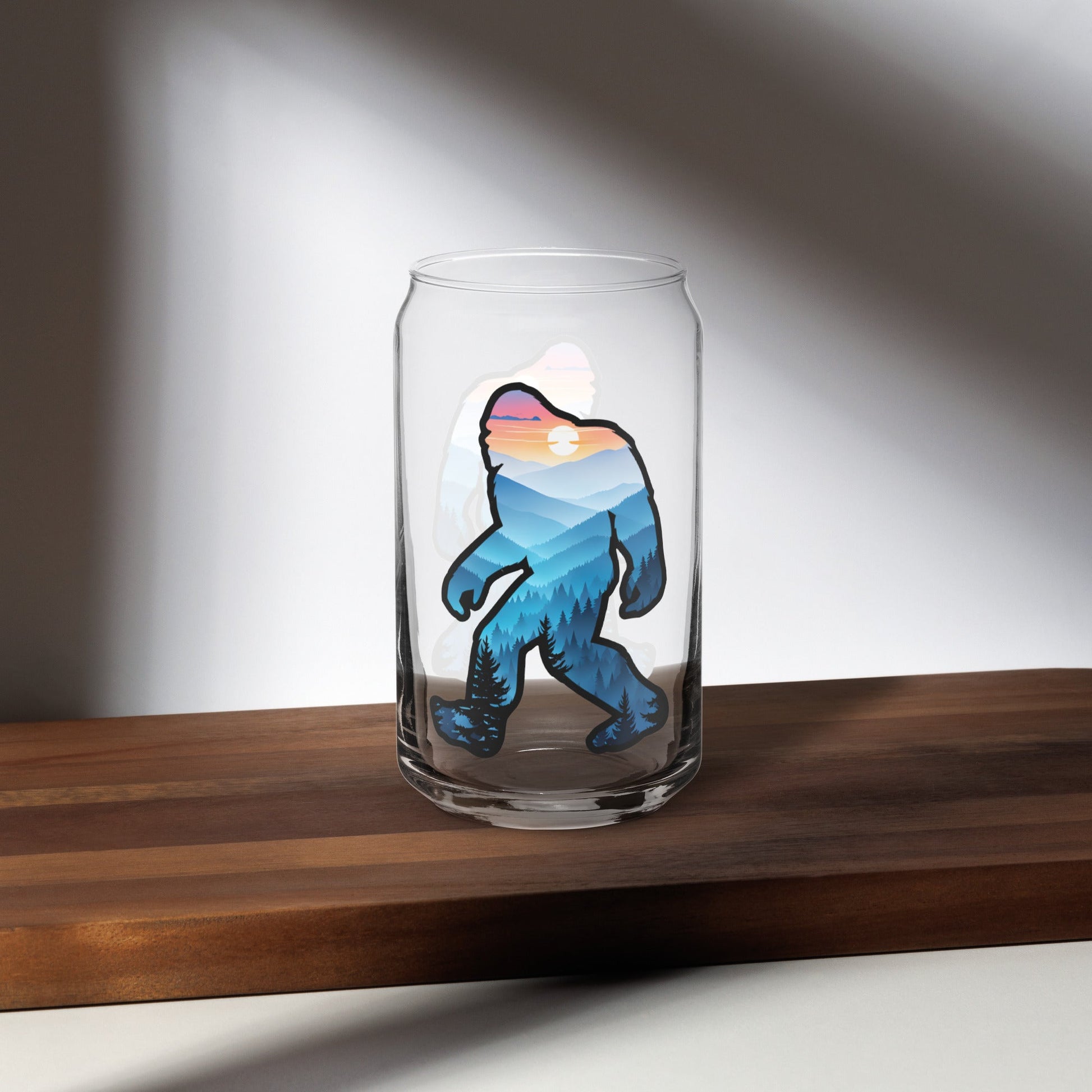 Bigfoot Blue Mountains Can - Shaped Glass - Can - Shaped Glass - Discovery Co.