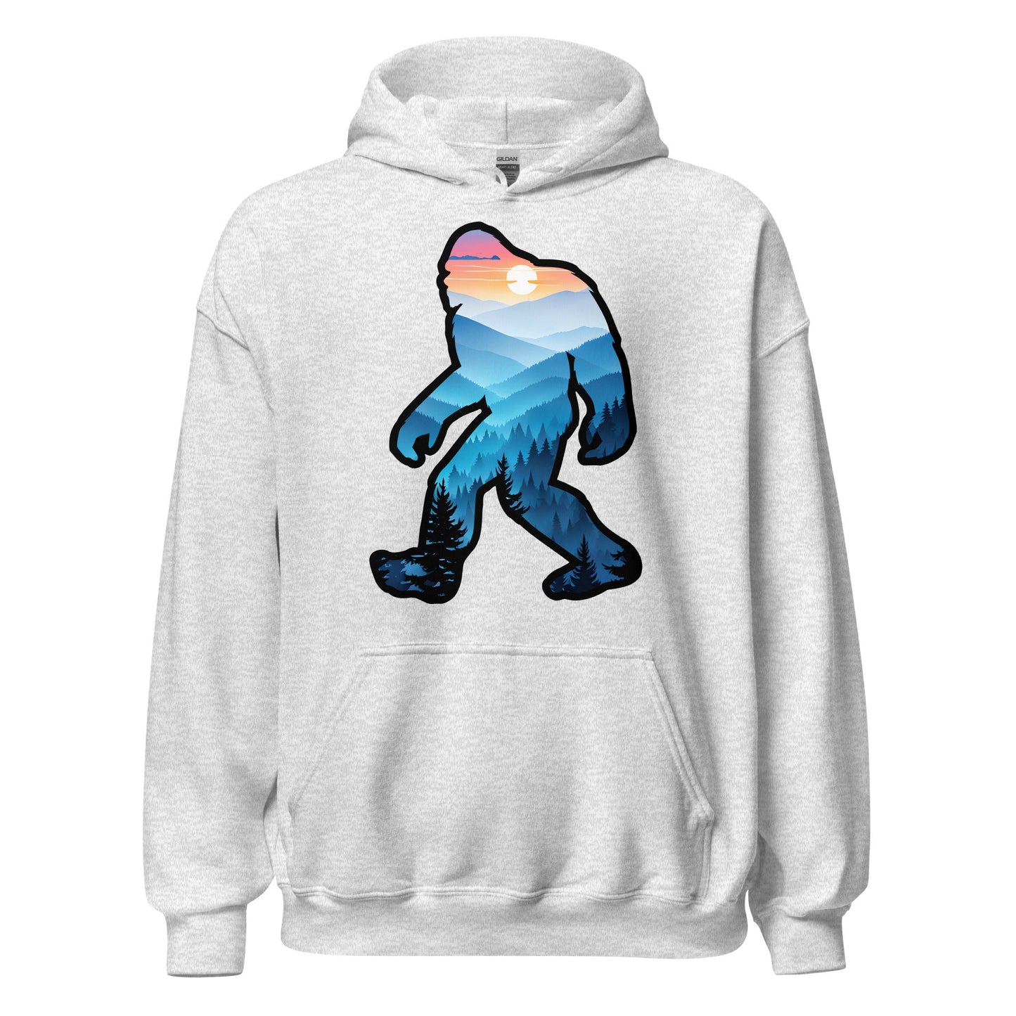 Bigfoot Blue Mountains Men's (Unisex) Hoodie - Hoodies - Discovery Co.