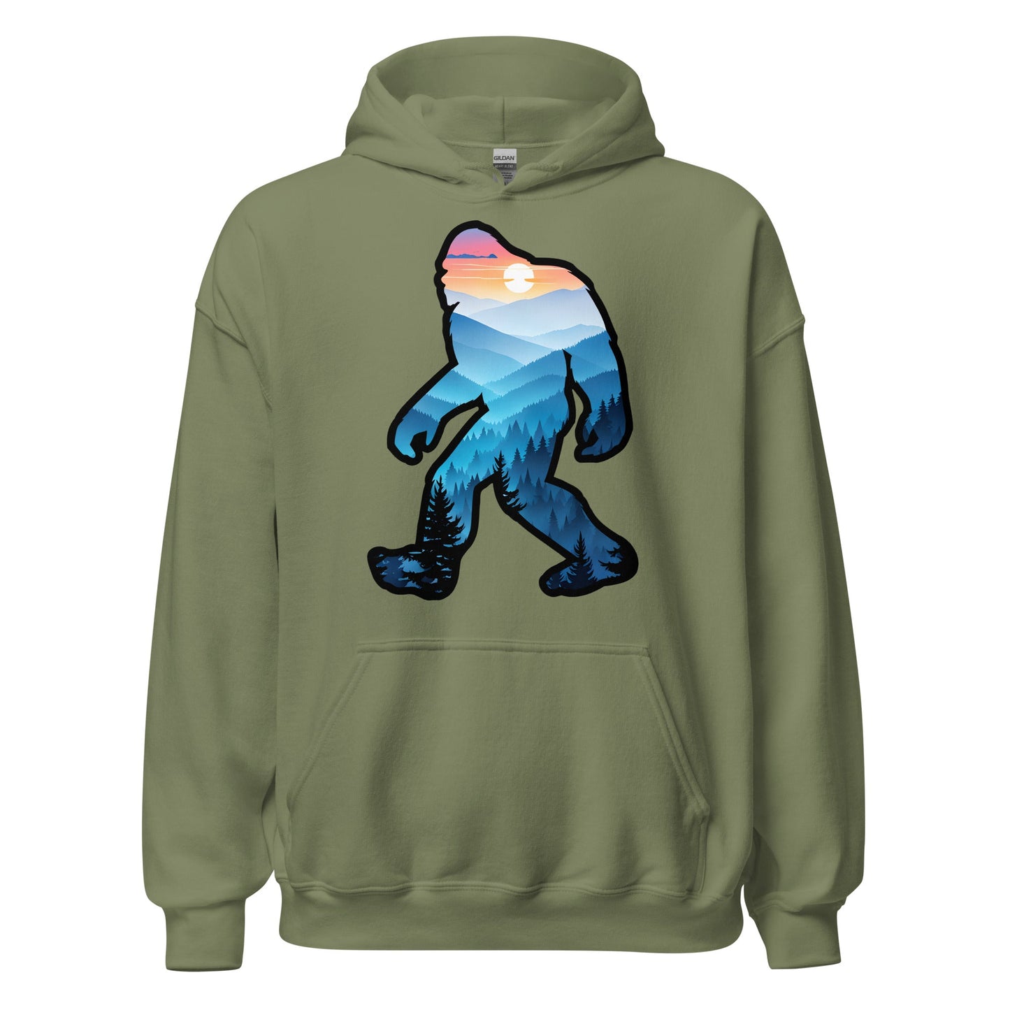Bigfoot Blue Mountains Men's (Unisex) Hoodie - Hoodies - Discovery Co.