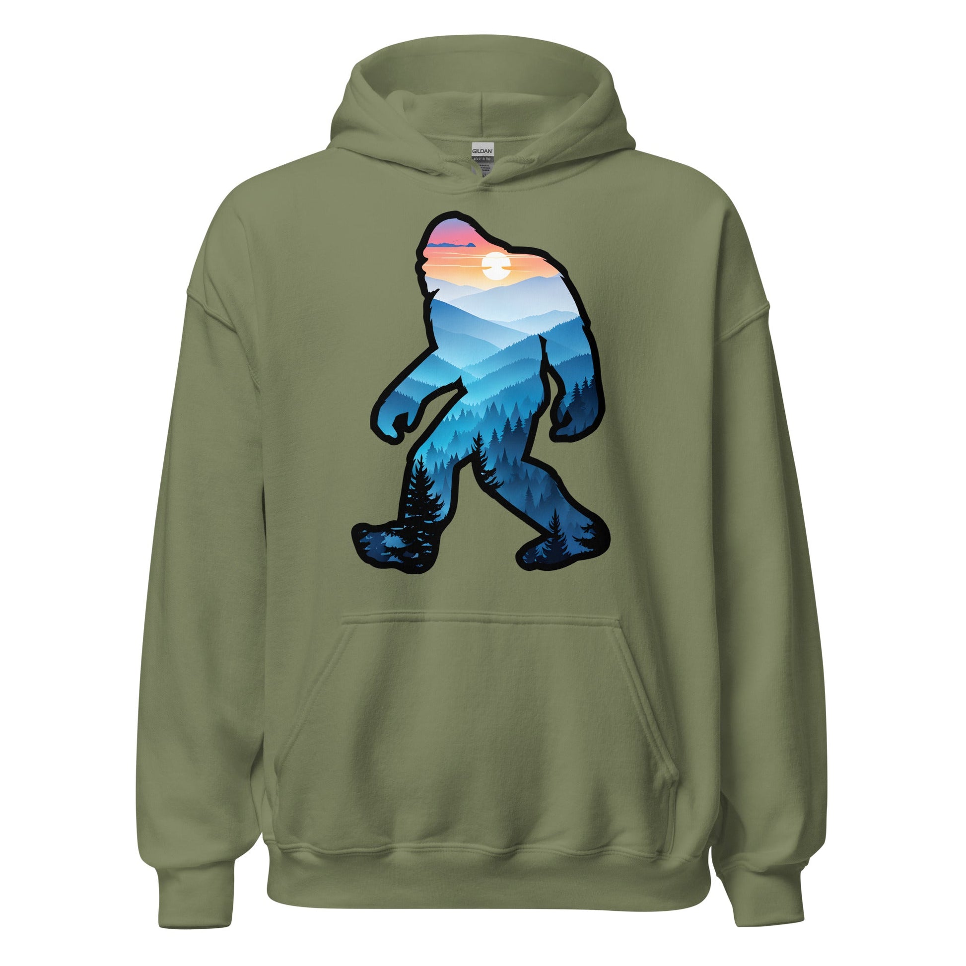 Bigfoot Blue Mountains Men's (Unisex) Hoodie - Hoodies - Discovery Co.