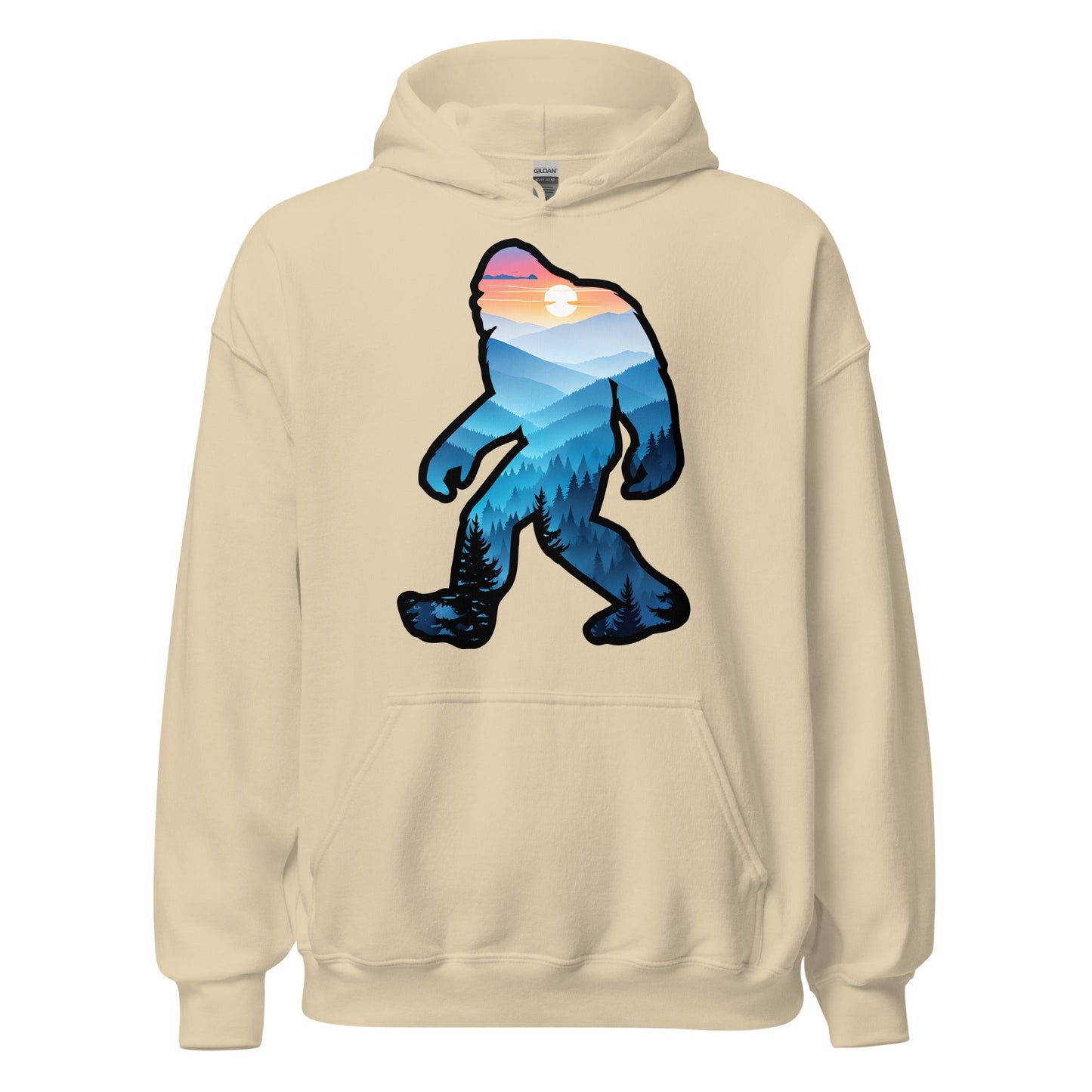 Bigfoot Blue Mountains Men's (Unisex) Hoodie - Hoodies - Discovery Co.
